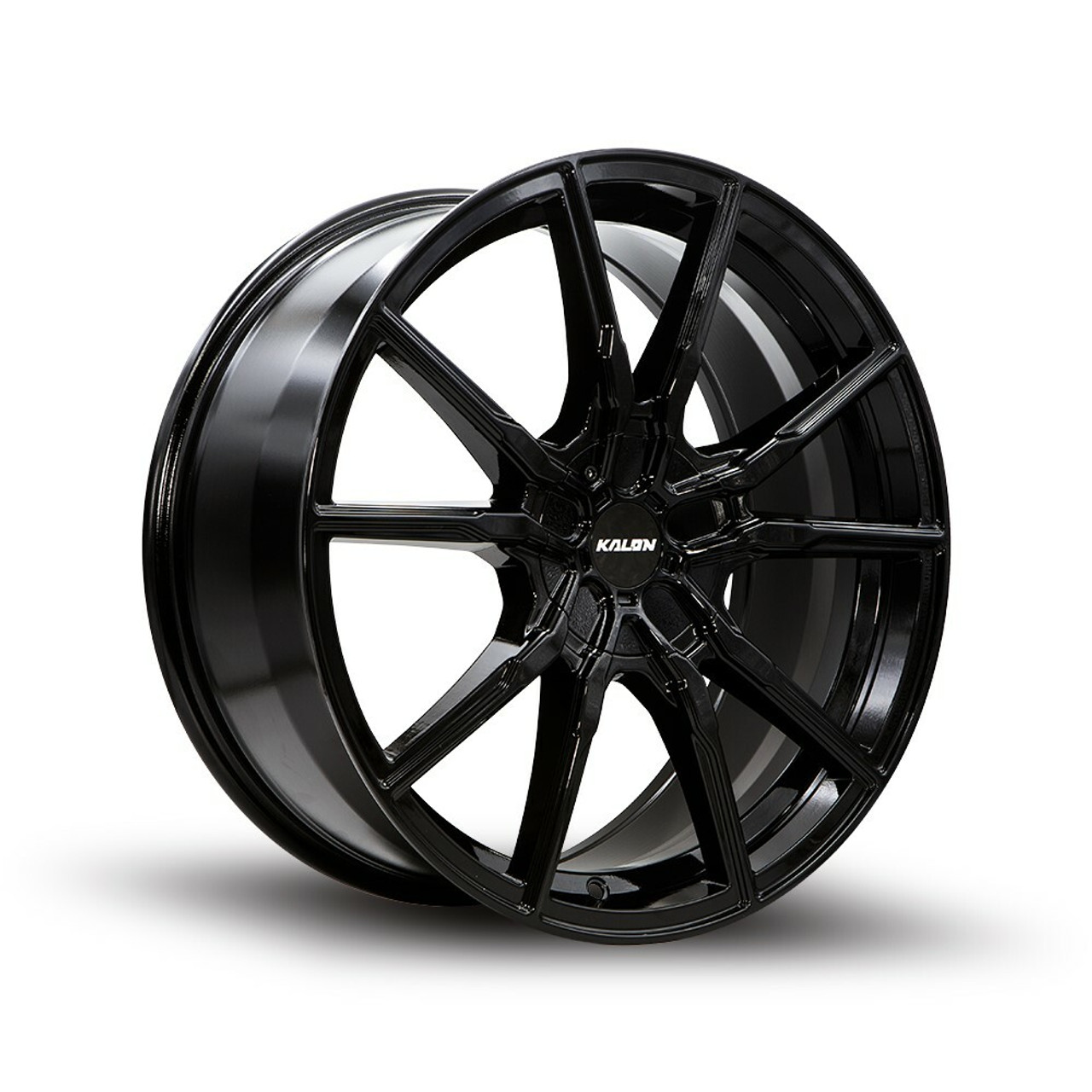 20" Kalon Wheels Pyro 202 Gloss Black 20x8.5 Wheel 5x112 5x120 38mm Rim