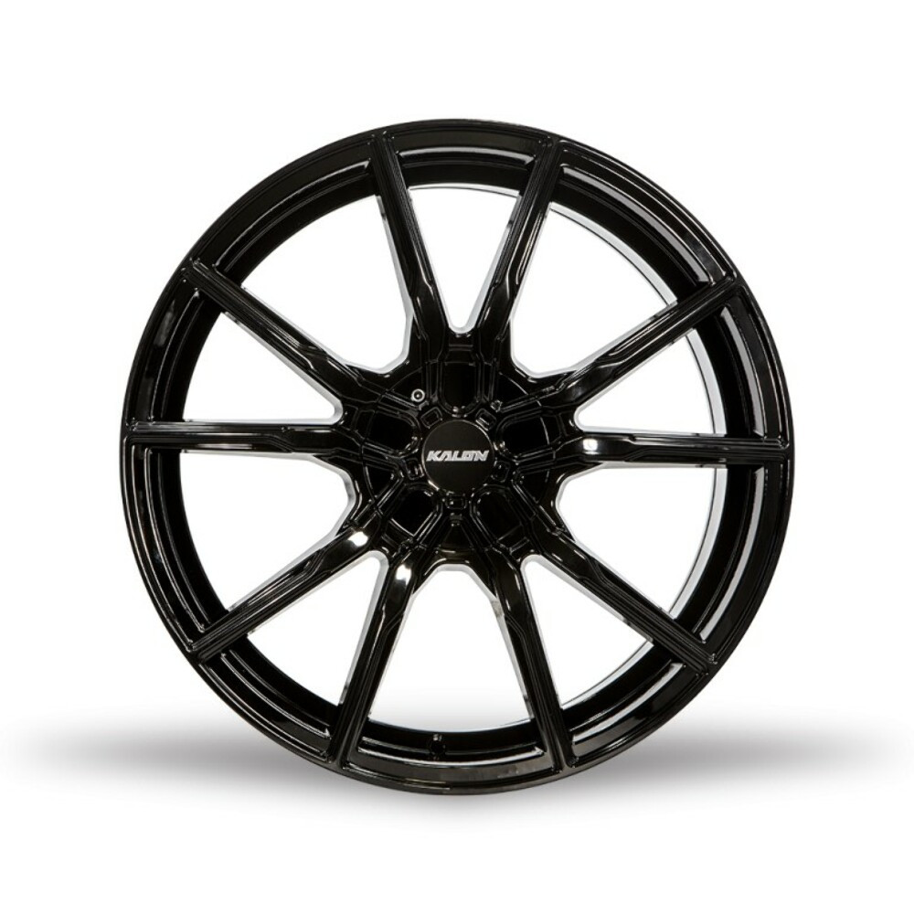 18" Kalon Wheels Pyro 202 Gloss Black 18x8 Wheel 5x108 5x115 40mm Rim