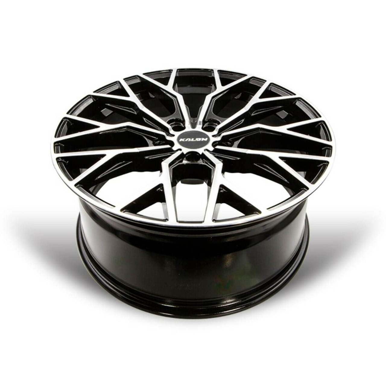 18" Kalon Wheels Inferno 103 Gloss Black Machined Face 18x8 Wheel 5x4.5 38mm Rim