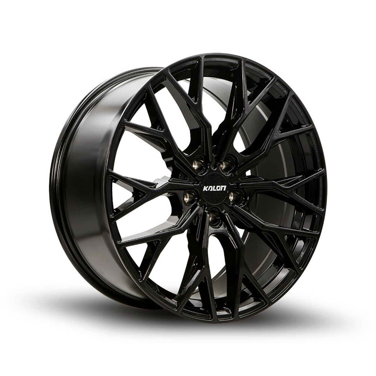 18" Kalon Wheels Inferno 103 Gloss Black 18x8 Wheel 5x115 38mm Rim