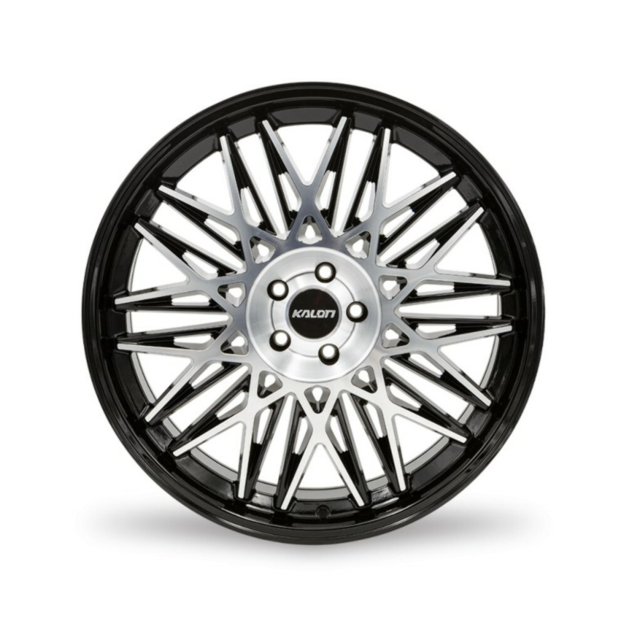 22" Kalon Wheels Kolossus 101 Gloss Black Machined Face 22x9.5 Wheel 6x5.5 30mm