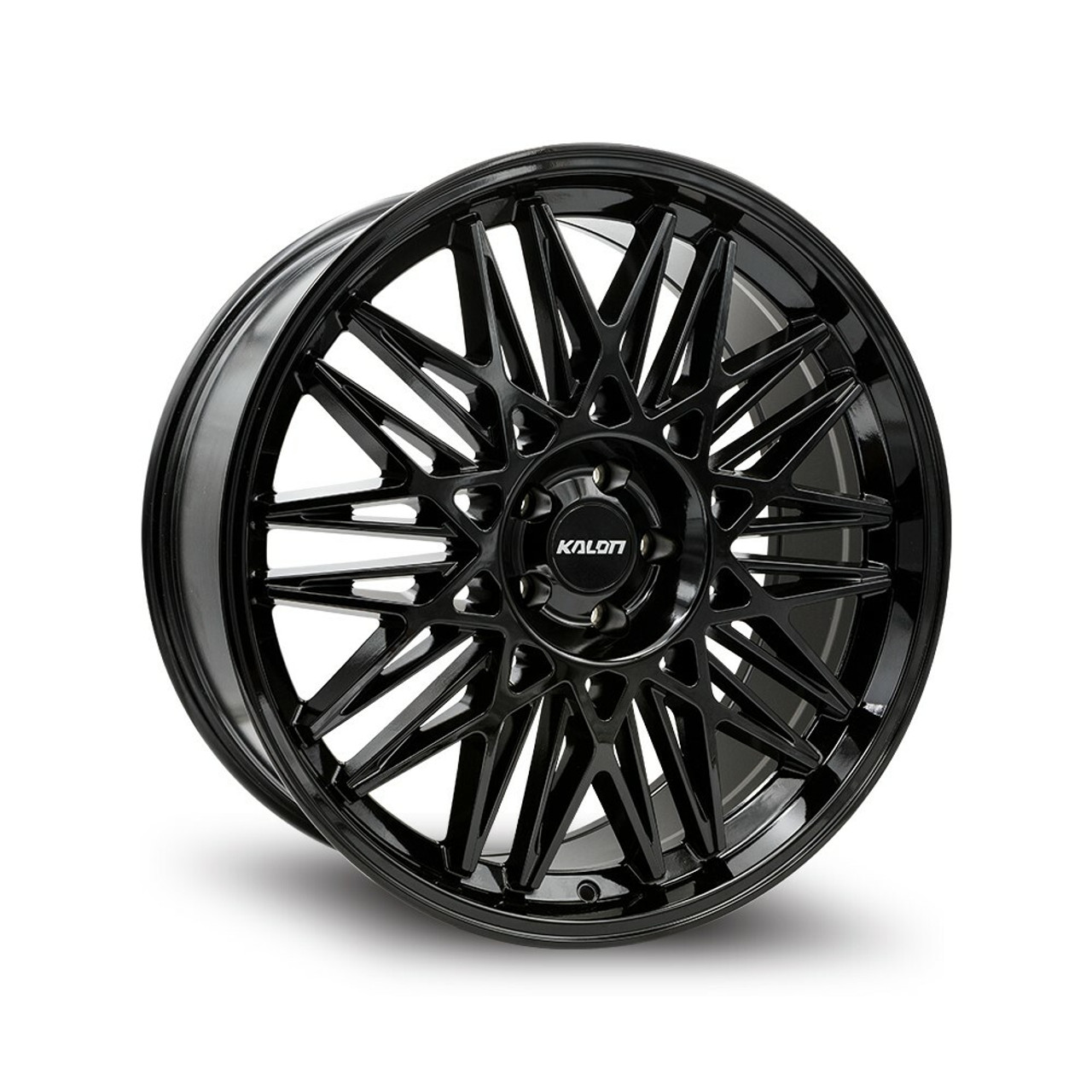 22" Kalon Wheels Kolossus 101 Gloss Black 22x9.5 Wheel 5x115 18mm Rim