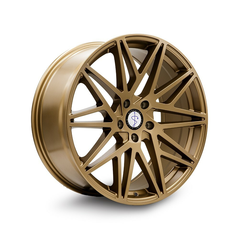 20" Sapphire Luxury Alloys SX05-05 Bronze 20x9 Wheel 5x4.5 35mm Rim