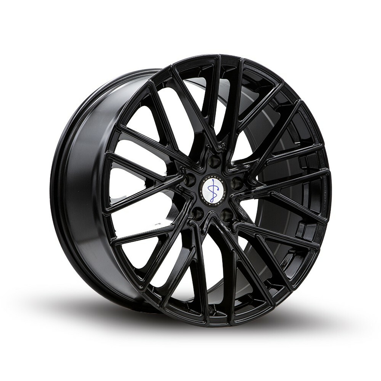 20" Sapphire Luxury Alloys SX02-02 Gloss Black 20x9 Wheel 5x120 35mm Rim