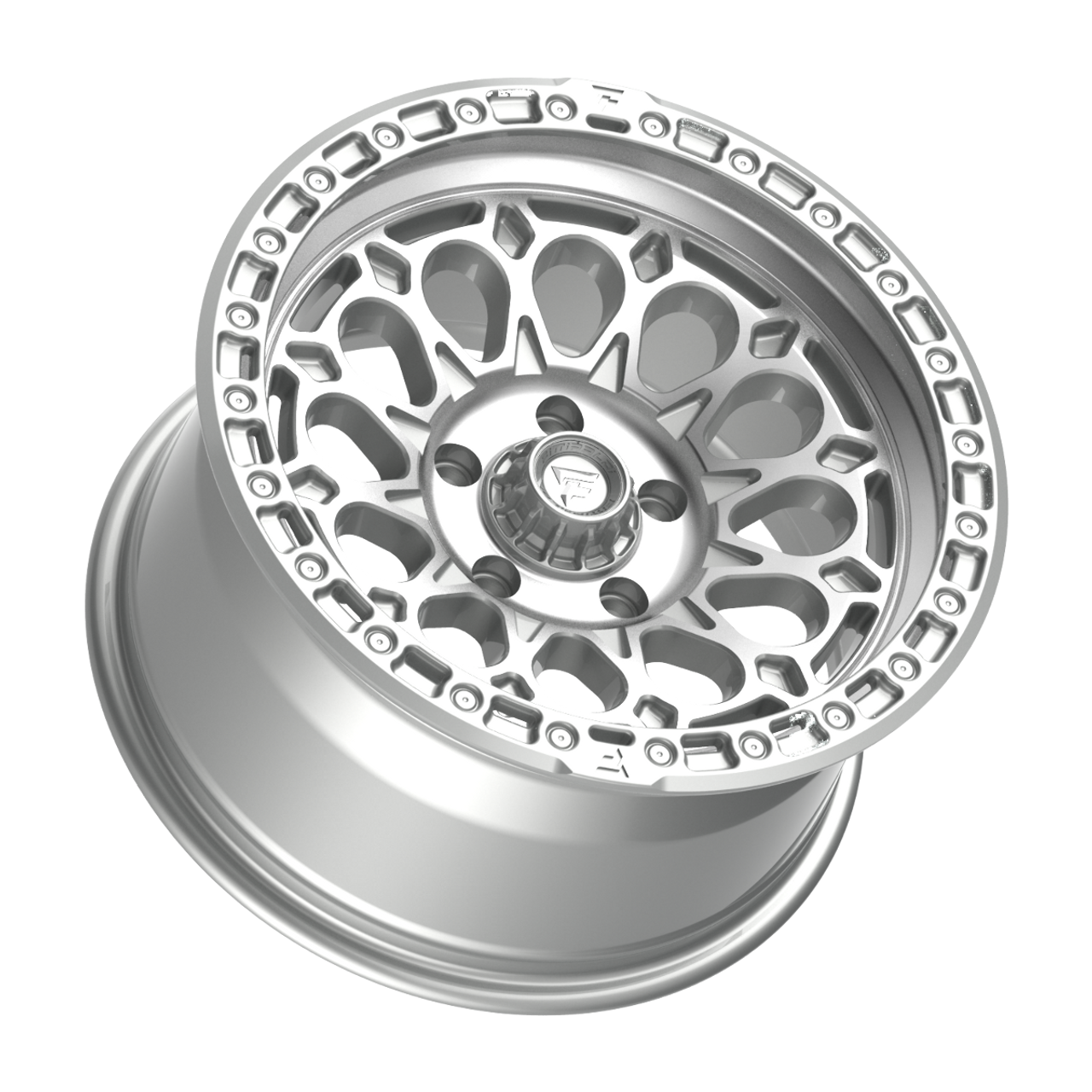 20" Fittipaldi Offroad FT101MS Gloss Silver Machined Face 20x9 Wheel 8x180 18mm