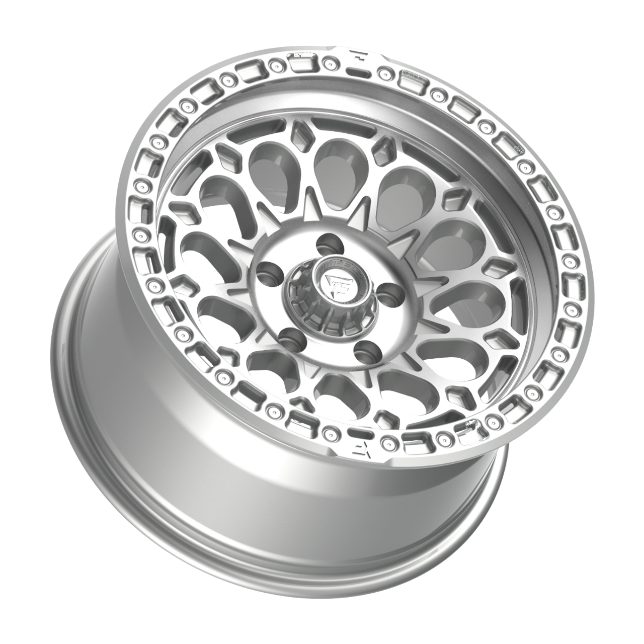 18" Fittipaldi Offroad FT101MS  Gloss Silver Machined Face 18x9 Wheel 5x5 0mm
