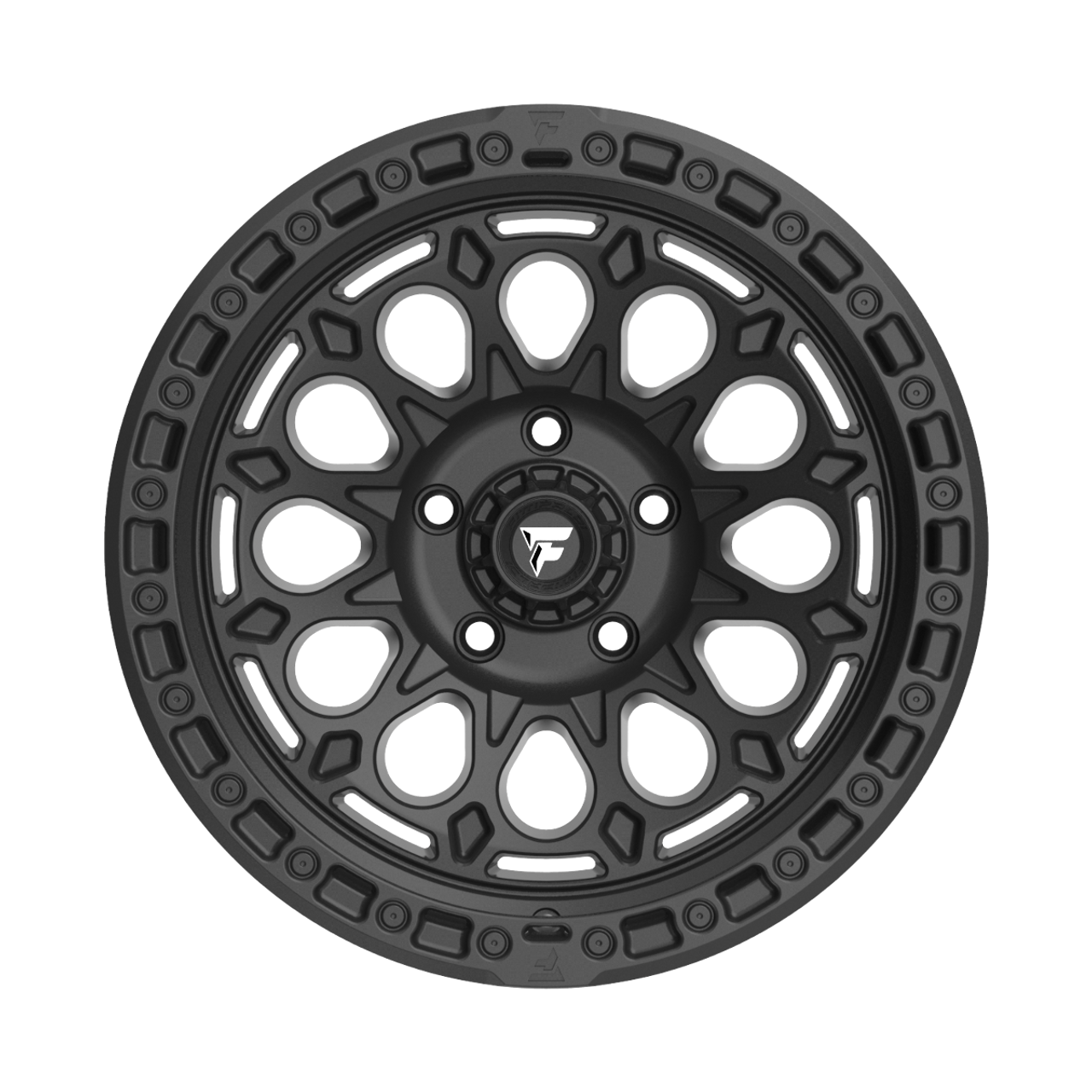 20" Fittipaldi Offroad FT101SB Satin Black 20x9 Wheel 8x170 18mm For Ford Rim