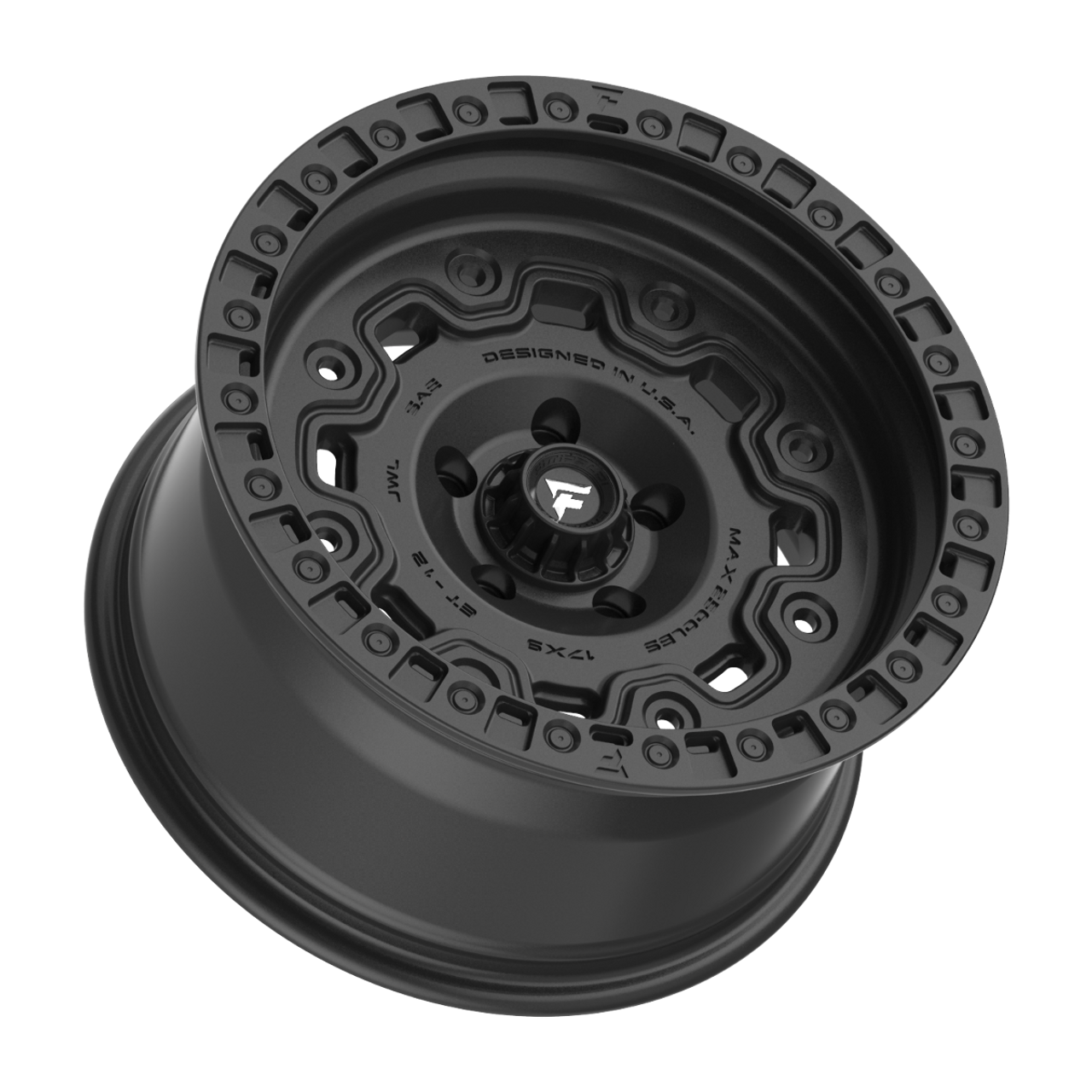 20" Fittipaldi Offroad FT100SB Satin Black 20x9 Wheel 6x135 0mm For Ford Lincoln
