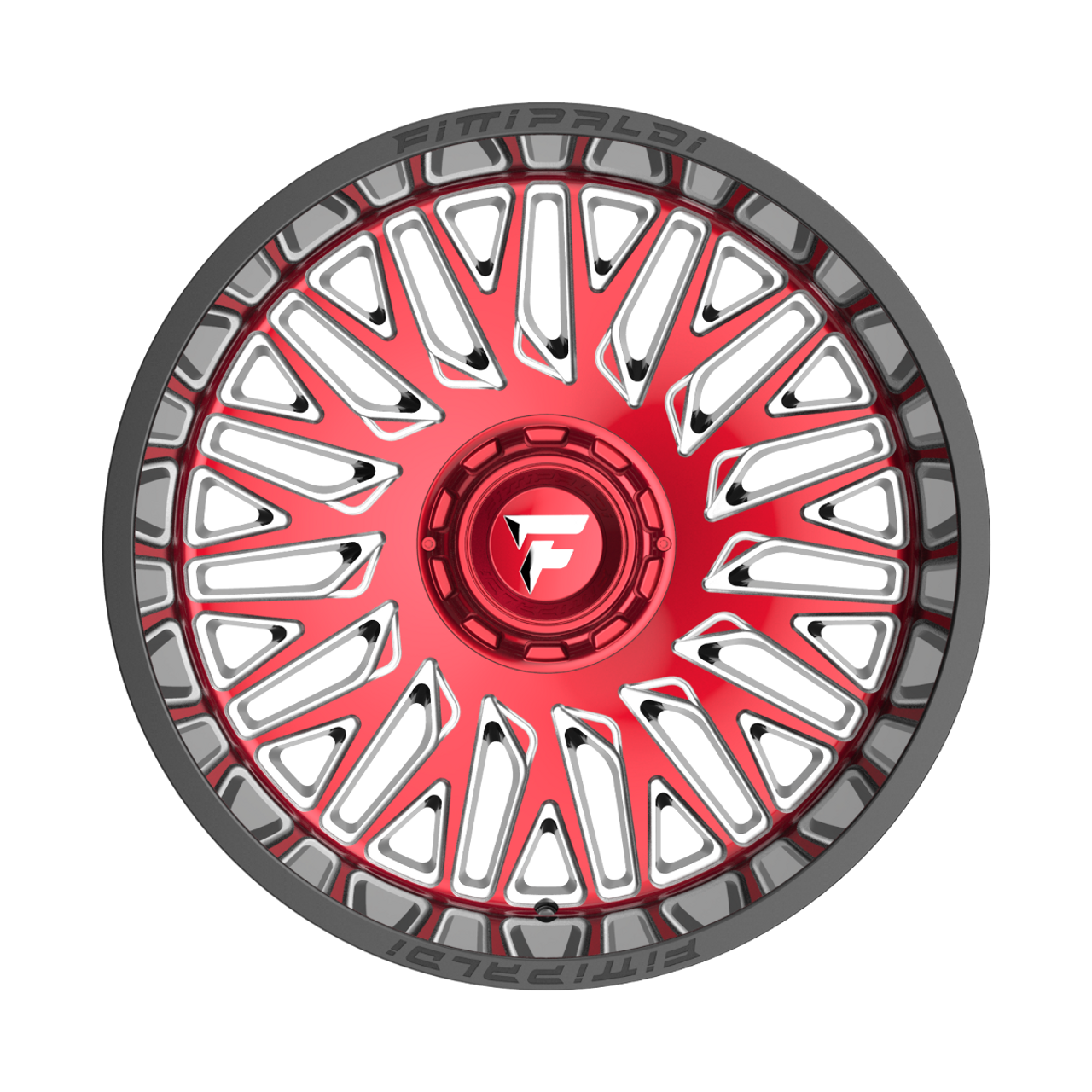 22" Fittipaldi Offroad FA07MBRM Black Machined Red Tint 22x12 5x5.5 5x150 -44mm
