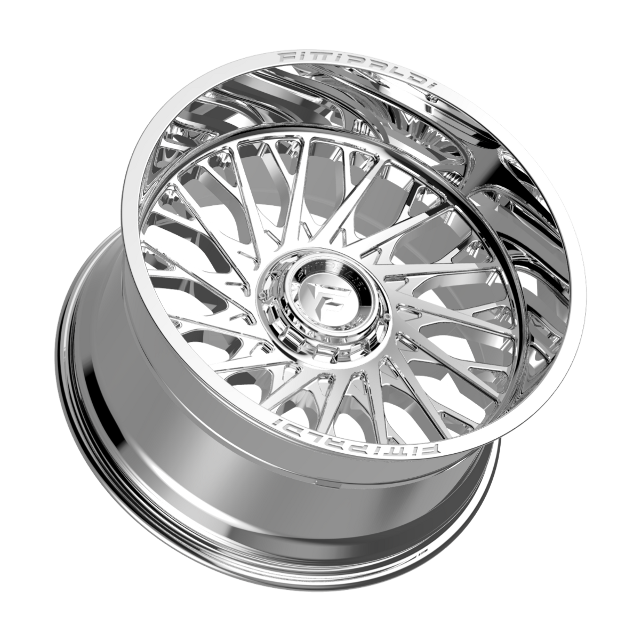 Set 4 22" Fittipaldi Offroad FA08MC Mirror Coat 22x12 Wheels 8x6.5 -44mm Rims