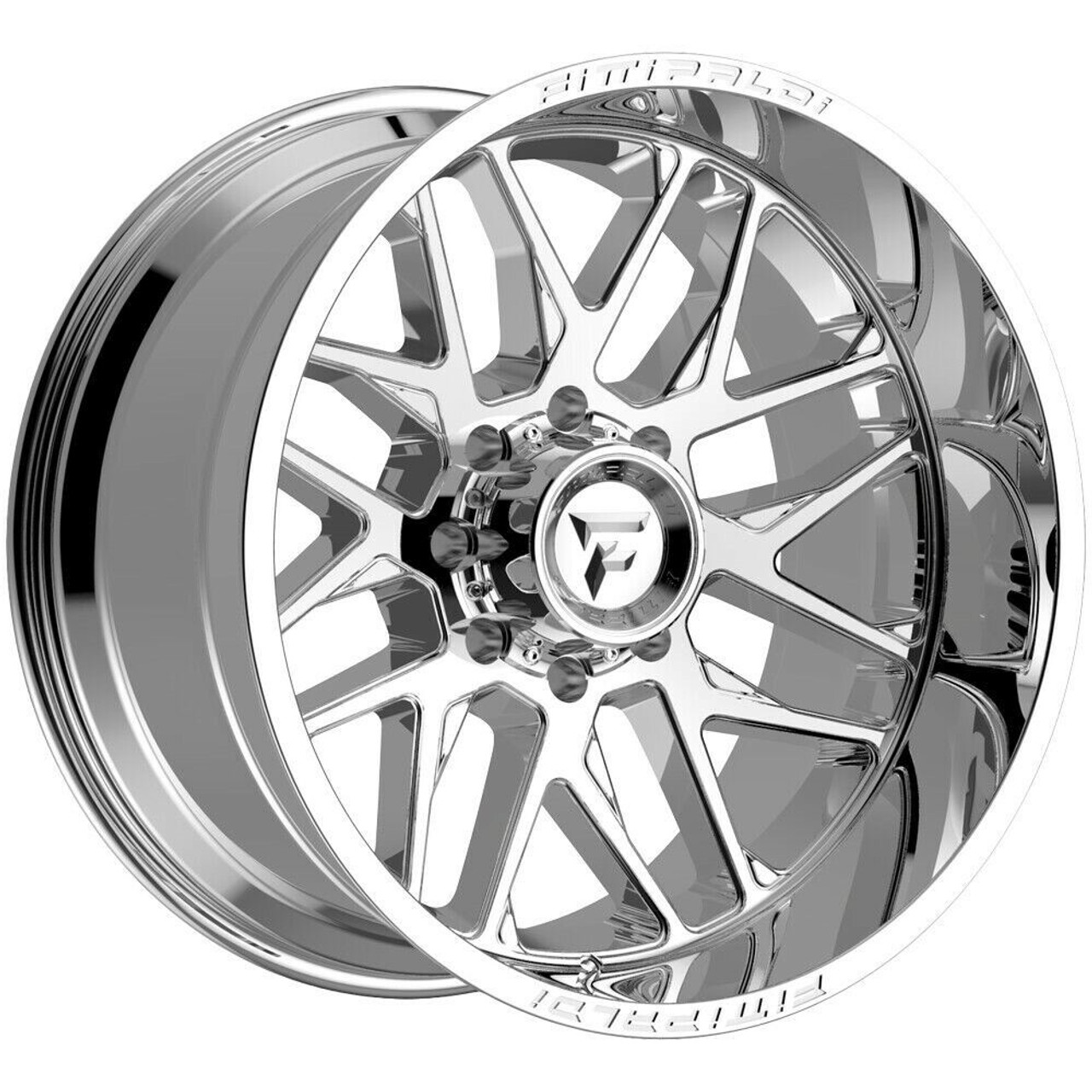 Set 4 20" Fittipaldi Offroad FA19MC Mirror Coat 20x9 Wheels 5x5.5 5x150 18mm Rim
