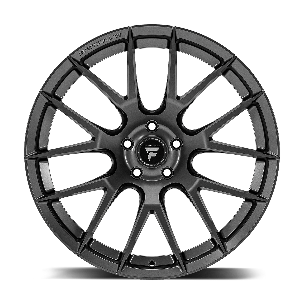 Set 4 20" Fittipaldi Street FS360G Gloss Graphite 20x8.5 Wheels 5x115 15mm Rims