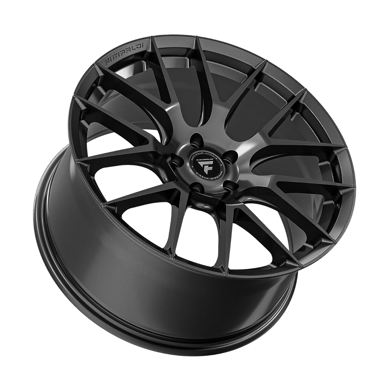 Set 4 20" Fittipaldi Street FS360G Gloss Graphite 20x8.5 Wheels 5x115 15mm Rims