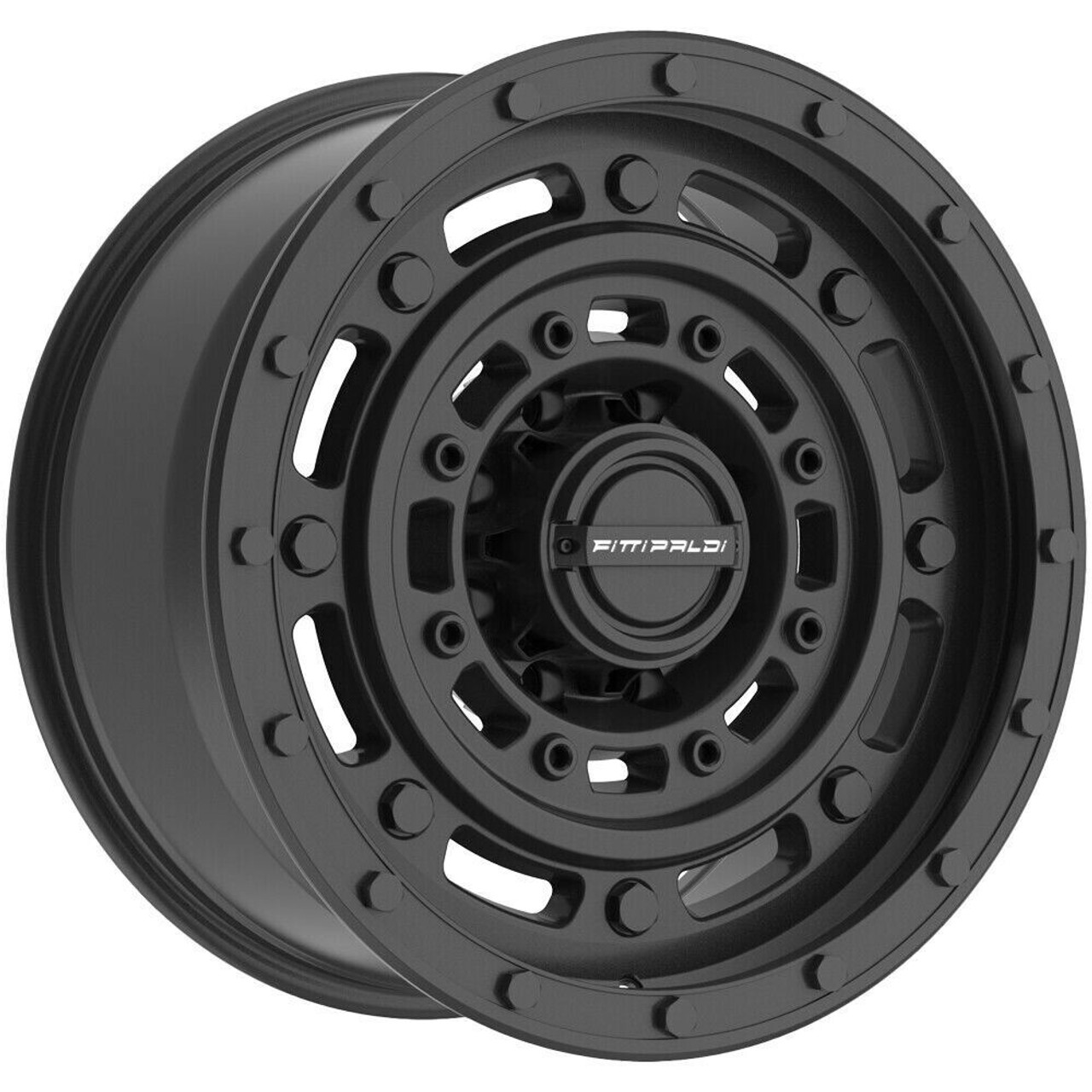 Set 4 20" Fittipaldi Offroad FT107SB Satin Black 20x9 Wheels 8x170 18mm Rims