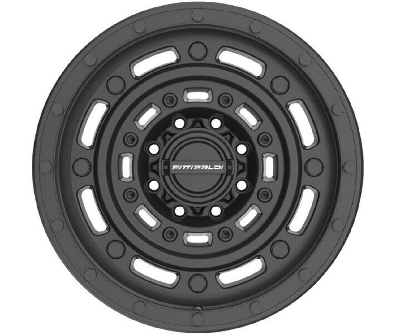 Set 4 20" Fittipaldi Offroad FT107SB Satin Black 20x9 Wheels 8x170 18mm Rims