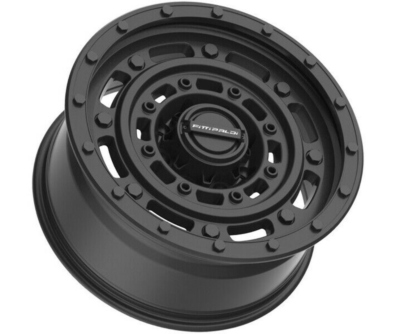 Set 4 17" Fittipaldi Offroad FT107SB Satin Black 17x9 Wheels 5x5.50 5x150 -12mm