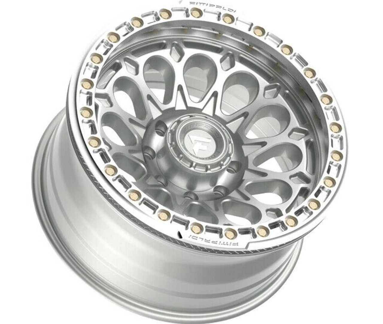Set 4 17" Fittipaldi Offroad FB153M Silver Machined & Ring 17x9 6x135 -15mm Rims