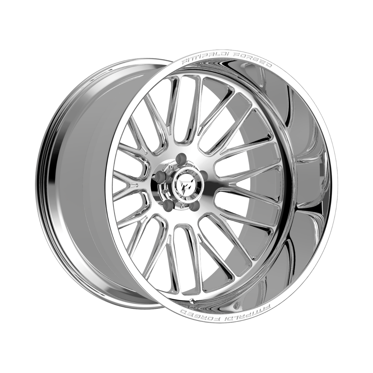 24" Fittipaldi Wheel FTF502P 24x14 Polished 8x180 -76mm Lifted For Chevy GMC Rim