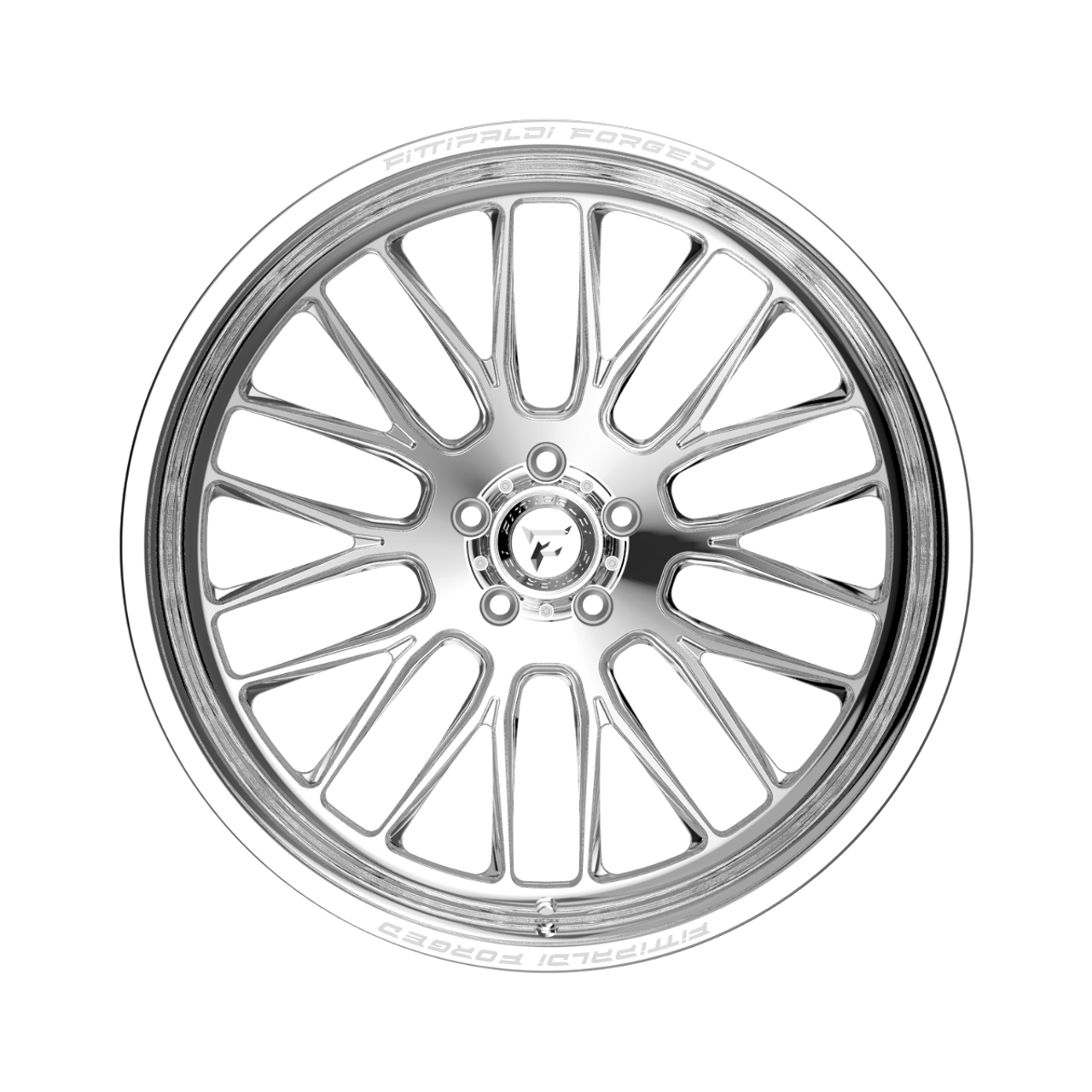 24" Fittipaldi Wheel FTF502P 24x14 Polished 8x180 -76mm Lifted For Chevy GMC Rim