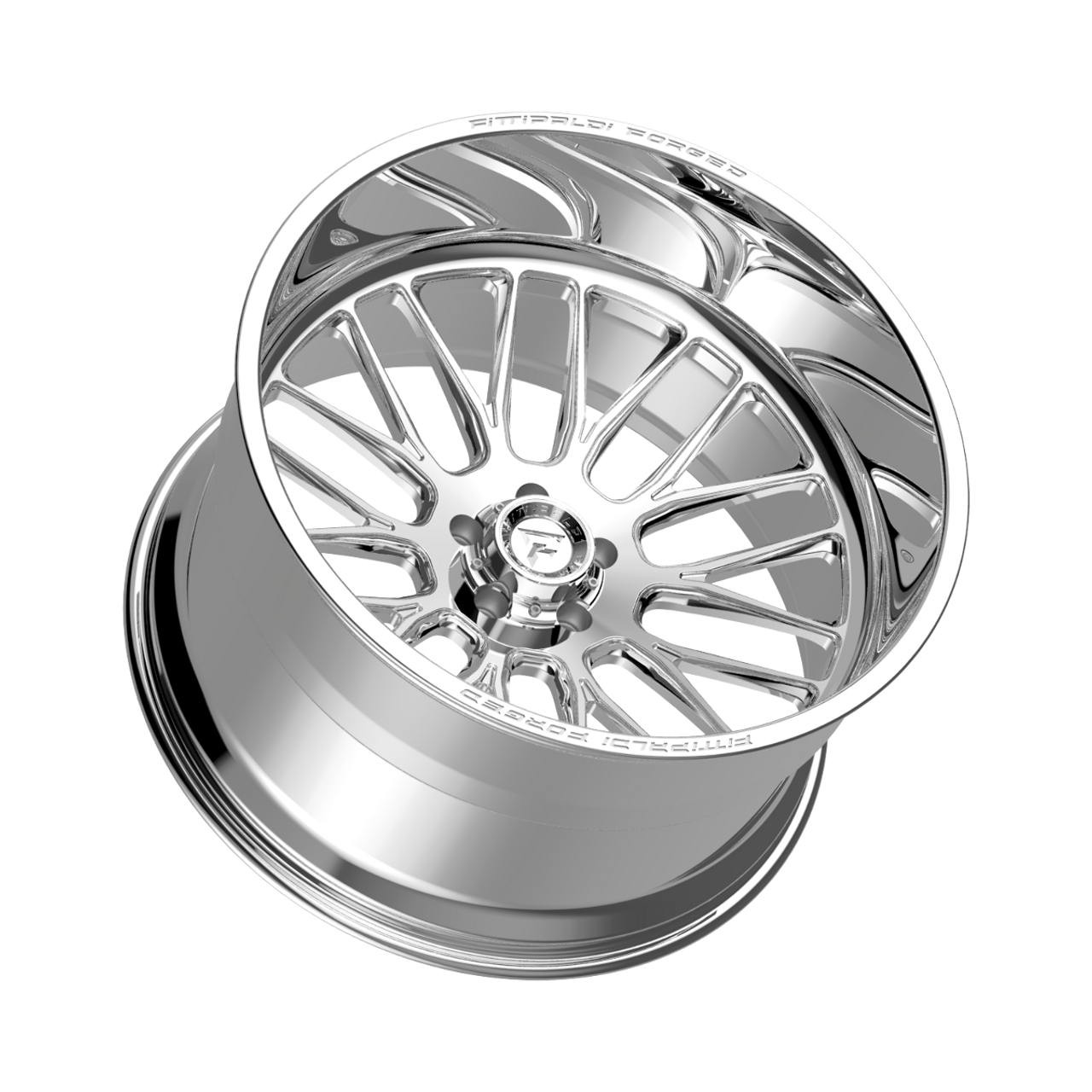 24" Fittipaldi Wheel FTF502P 24x14 Polished 8x180 -76mm Lifted For Chevy GMC Rim