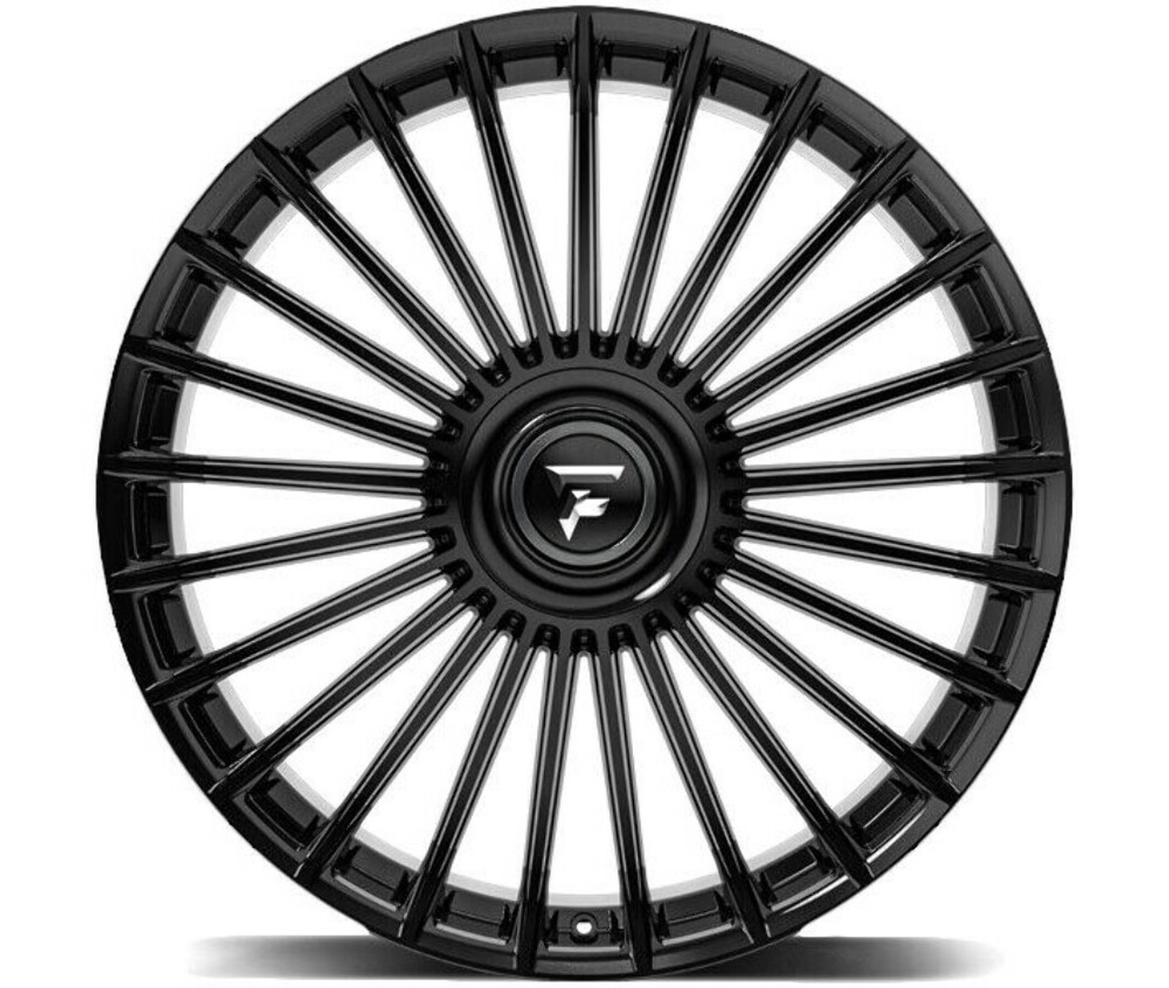 Set 4 22" Fittipaldi Street FS370B Gloss Black 22x9.5 Wheels 5x108 5x4.5 38mm