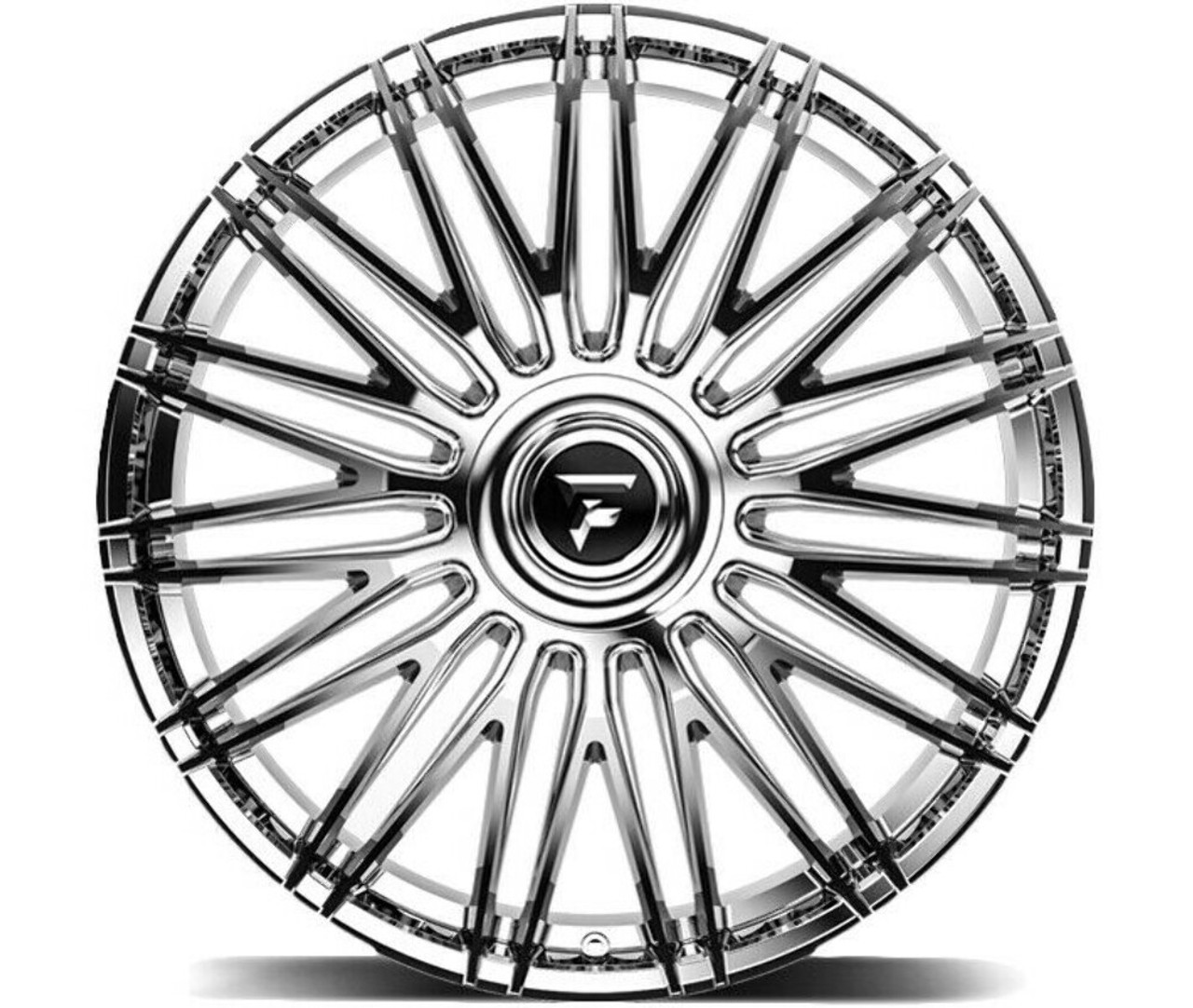 Set 4 22" Fittipaldi Street FS369MC Mirror Coat 22x9.5 Wheels 5x115 5x120 15mm