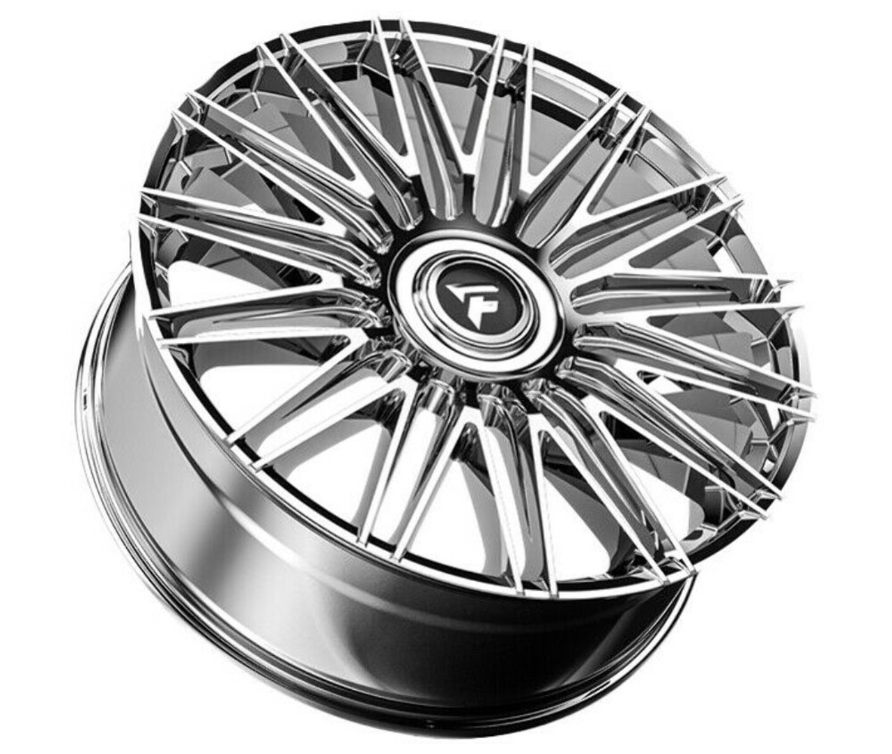 Set 4 22" Fittipaldi Street FS369MC Mirror Coat 22x9.5 Wheels 5x112 5x120 30mm