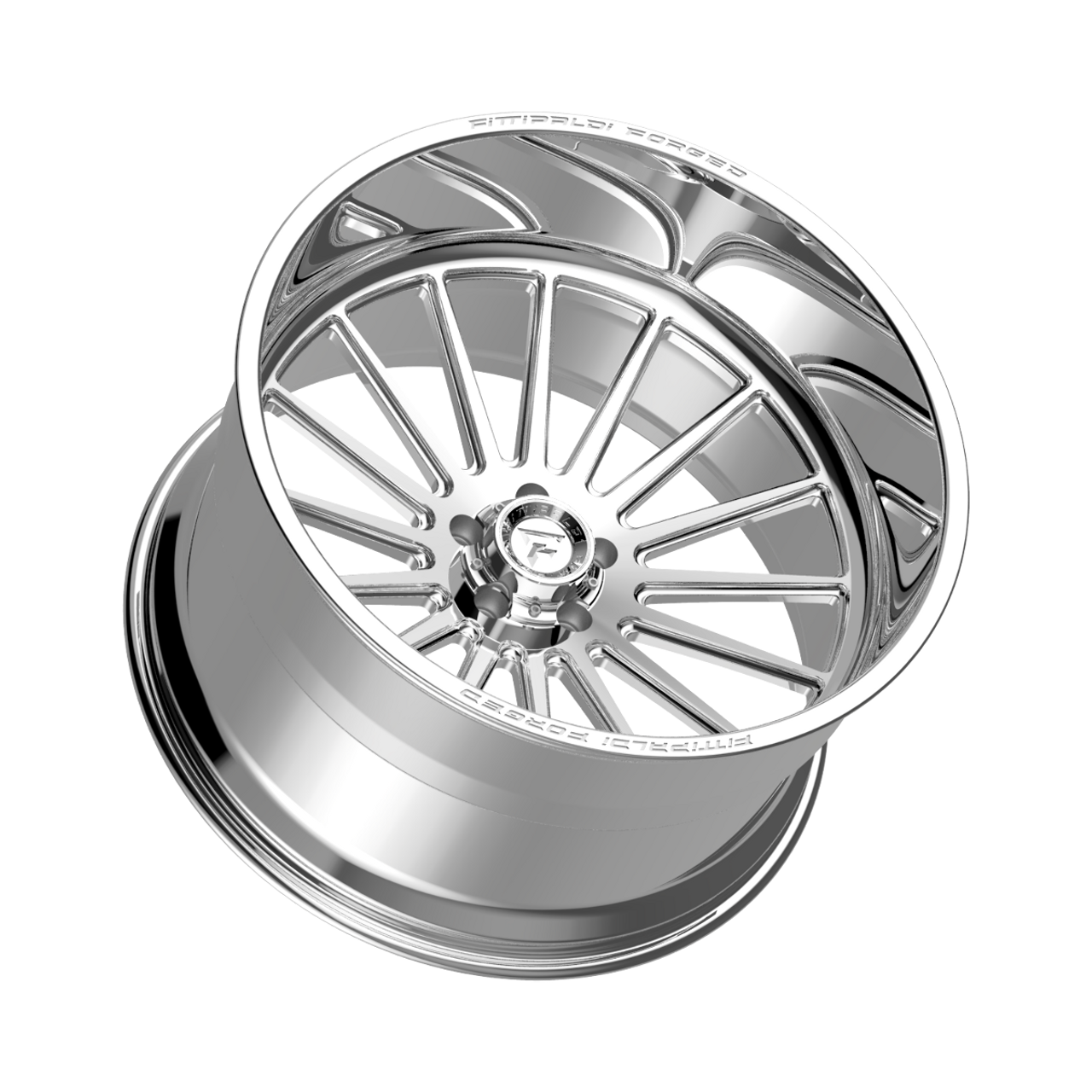 24" Fittipaldi Wheel FTF504P 24x12 Polished 8x6.5 -44mm Lifted Truck Rim