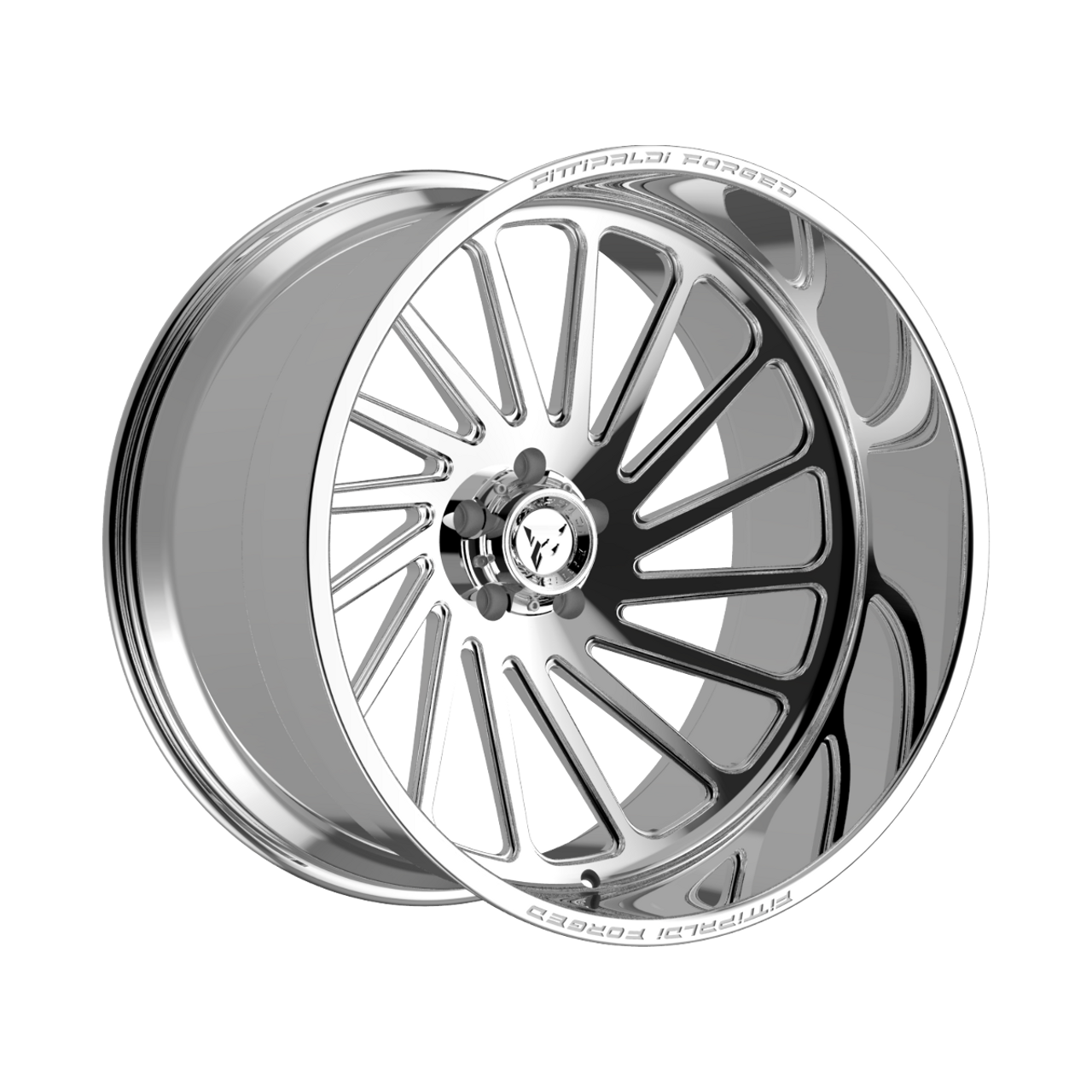 24" Fittipaldi Wheel FTF503P 24x14 Polished 8x180 -76mm Lifted For Chevy GMC Rim