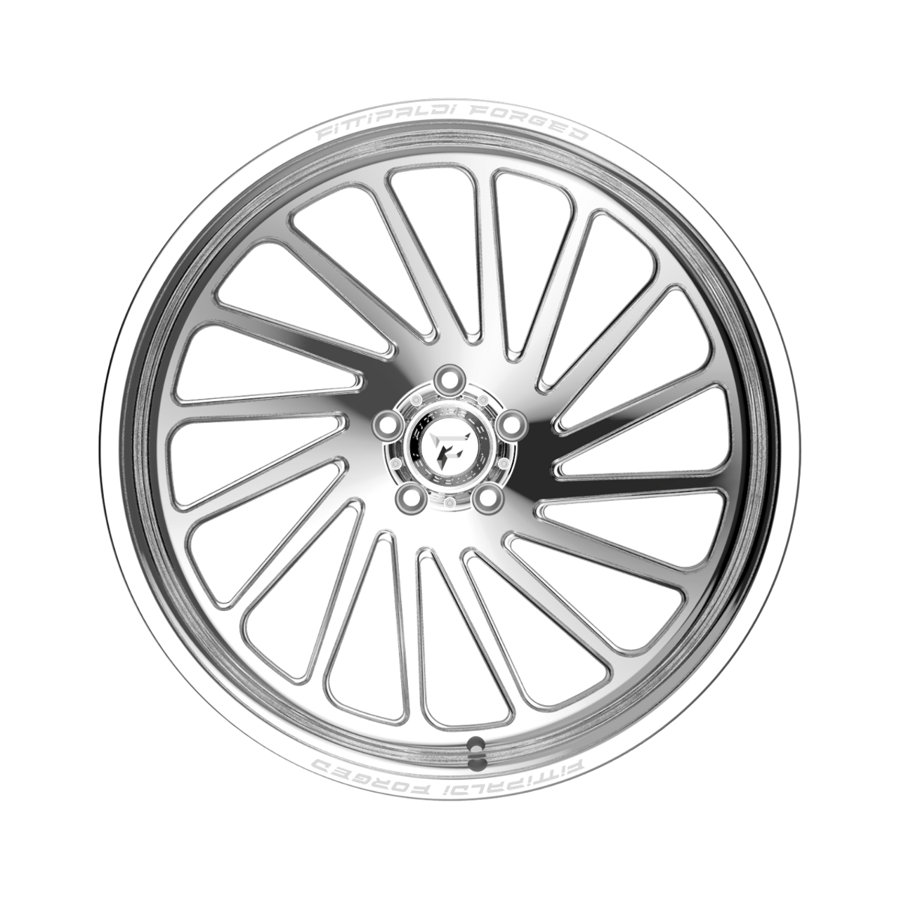 Set 4 24" Fittipaldi Wheels FTF503P 24x14 Polished 6x135 -76mm Lifted Truck Rims