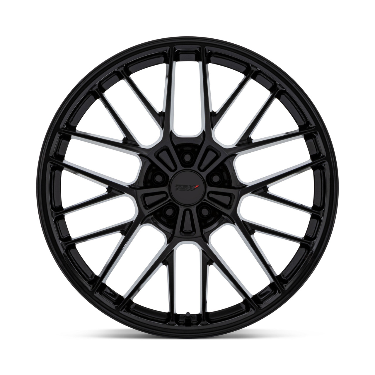 Set 4 20" TSW TW001 Daytona Gloss Black 20x10.5 5x112 38mm Flow Formed Wheels