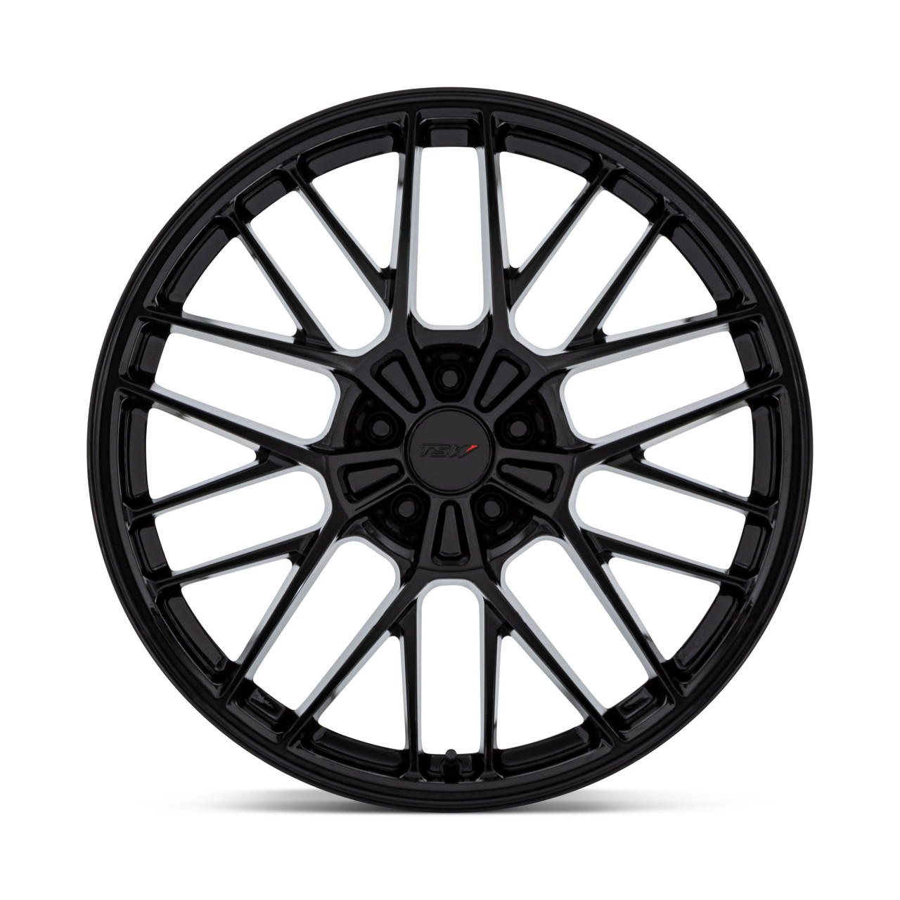 Set 4 19" TSW TW001 Daytona Gloss Black 19x10.5 5x112 35mm Flow Formed Wheels
