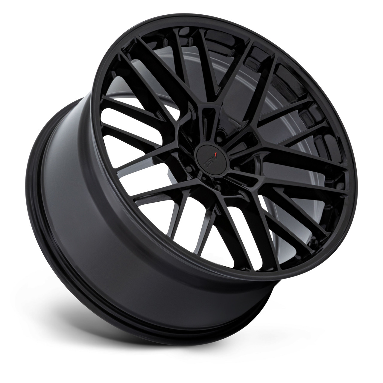 Set 4 20" TSW TW001 Daytona Gloss Black 20x10 Wheels 5x112 30mm Flow Formed Rims