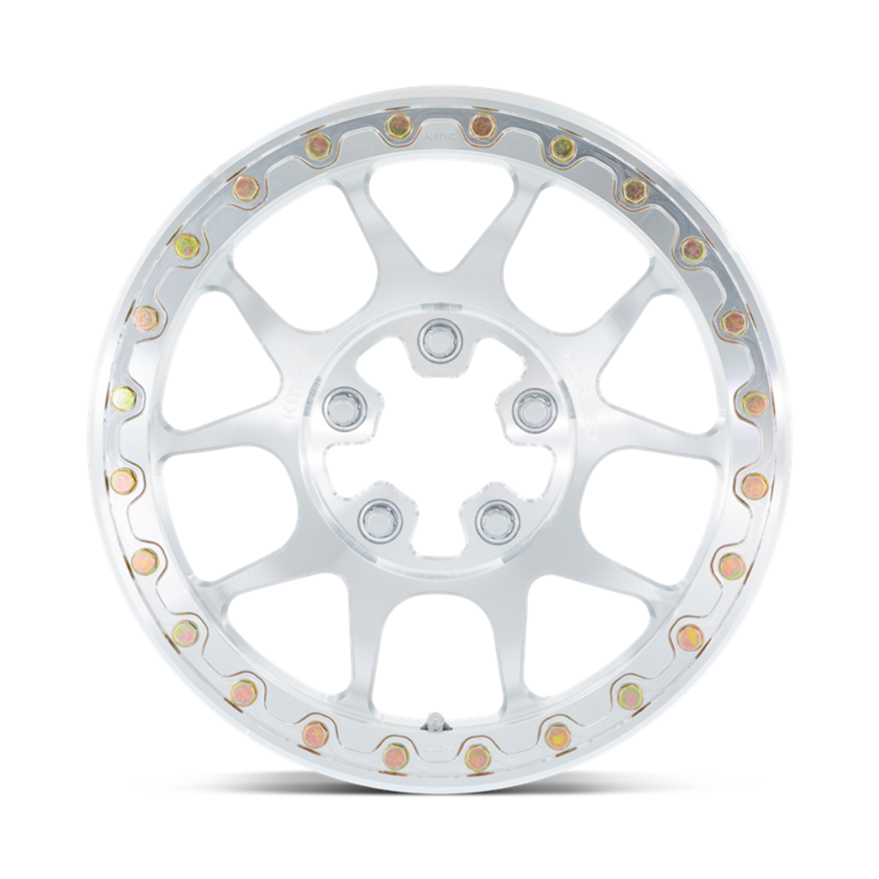 15" KMC Powersports Ks437 Toro Forged Beadlock Raw Machined 15x10 Wheel 5x4.5