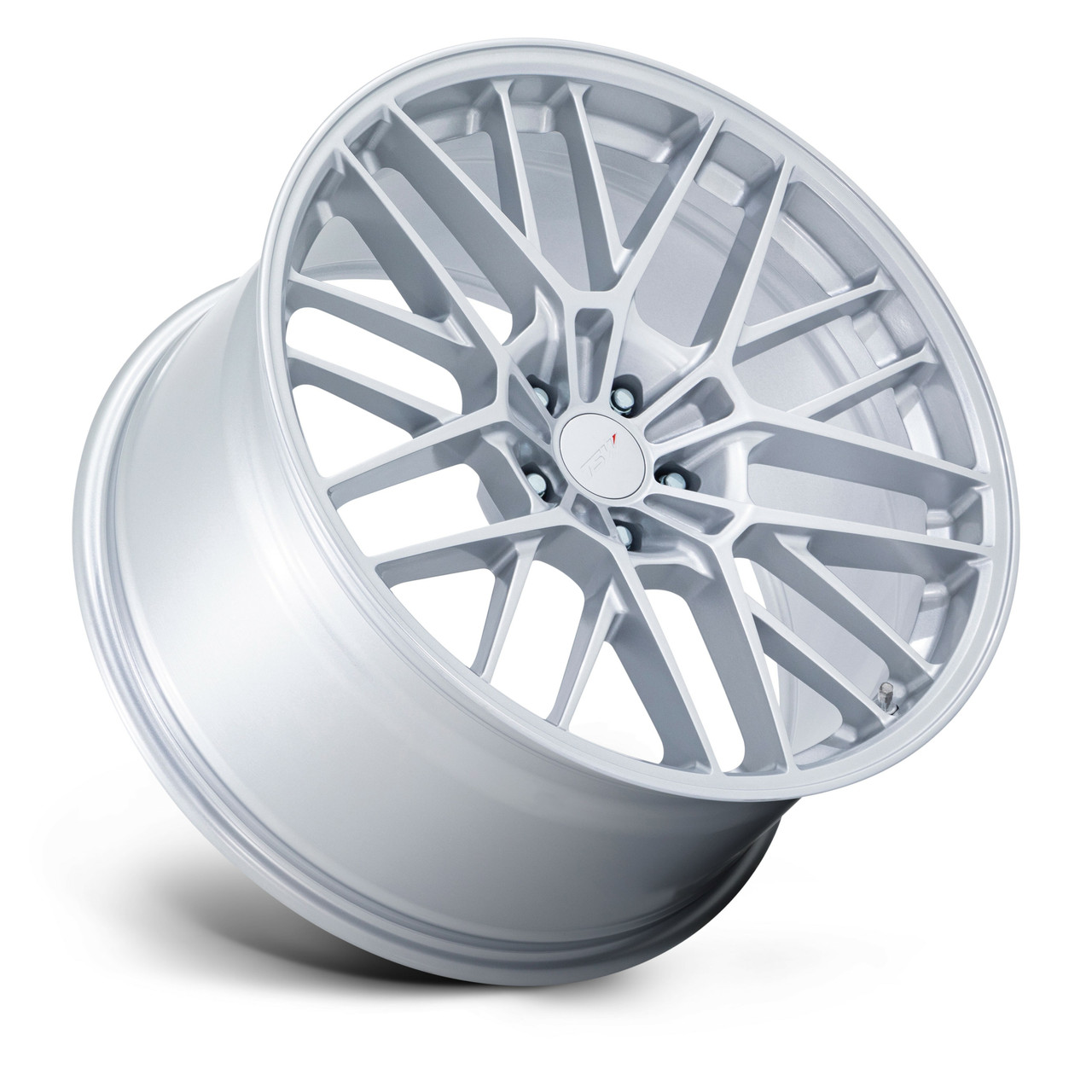 22" TSW TW001 Daytona Gloss Silver 22x9 Wheel 5x120 27mm Flow Formed Rim