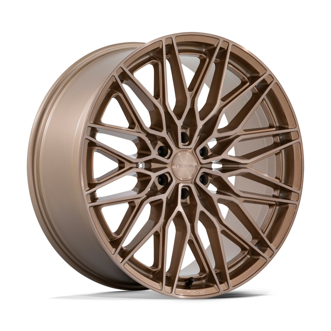 Set 4 24" Niche 1PC NC278 Calabria 6 Platinum Bronze 24x10 Wheels 6x5.5 20mm Rim