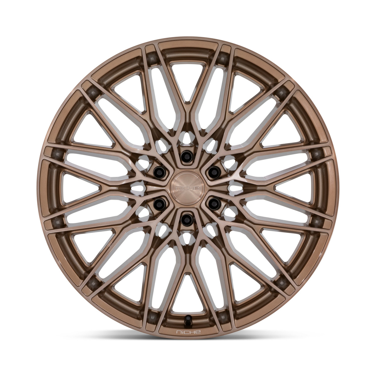 Set 4 24" Niche 1PC NC278 Calabria 6 Platinum Bronze 24x10 Wheels 6x5.5 20mm Rim