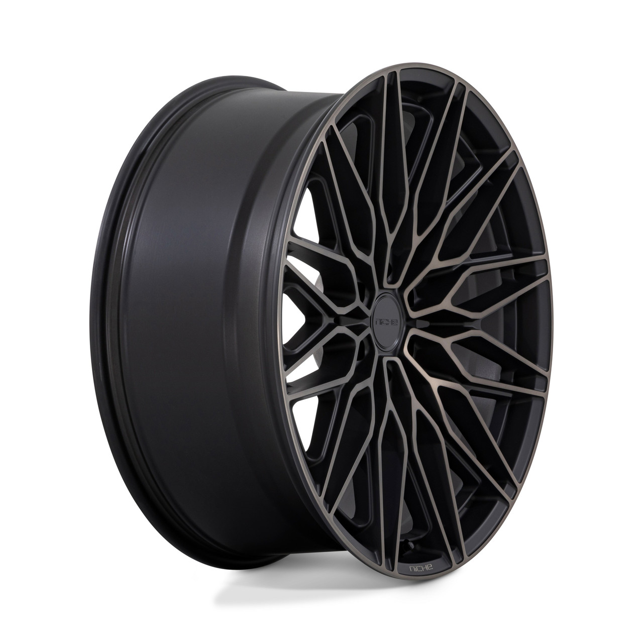 Set 4 20" Niche NC278 Calabria 6 Black Machined Dark Tint 20x9.5 6x135 30mm Rims