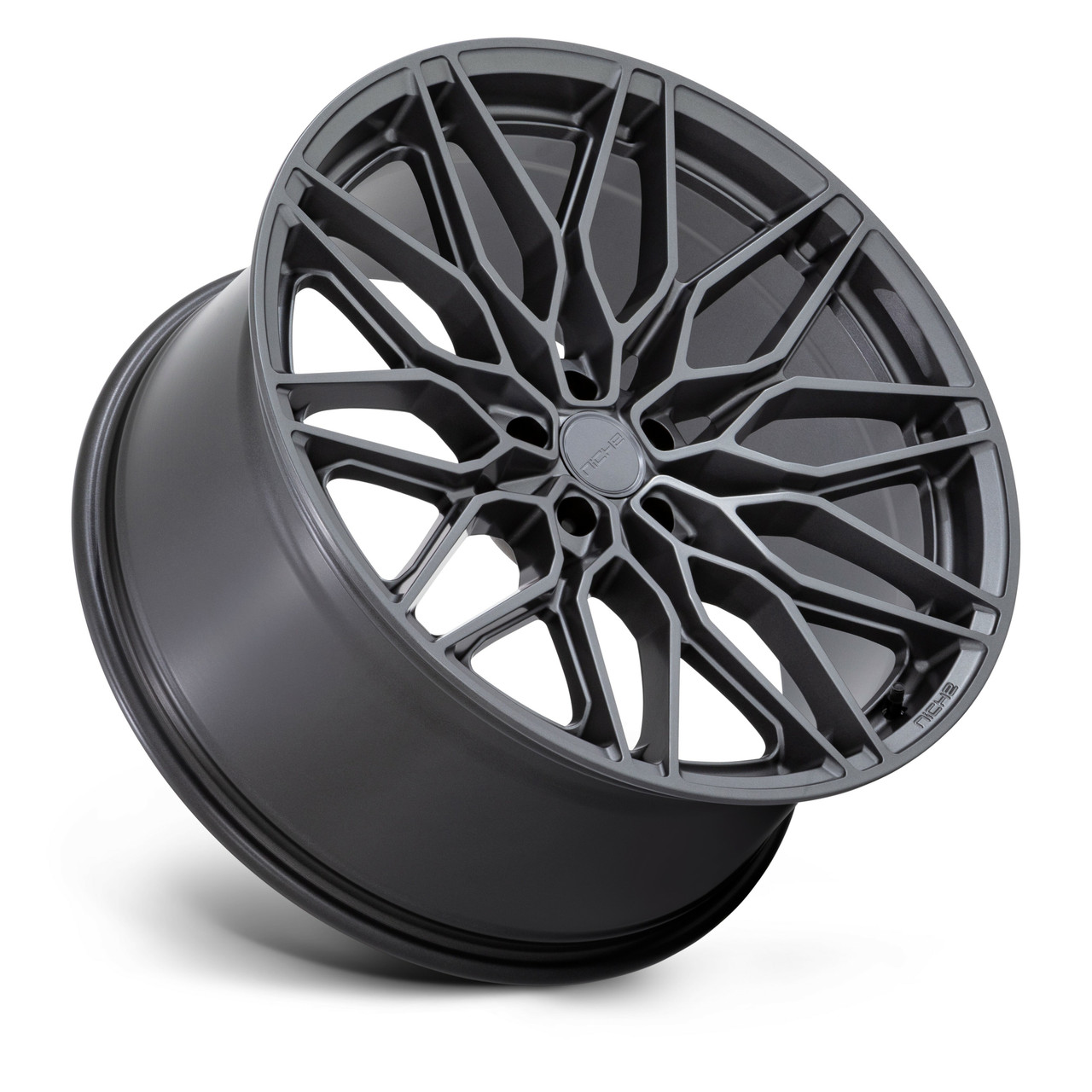 22" Niche 1PC NC277 Calabria 5 Matte Gunmetal 22x10.5 Wheel 5x115 18mm Rim