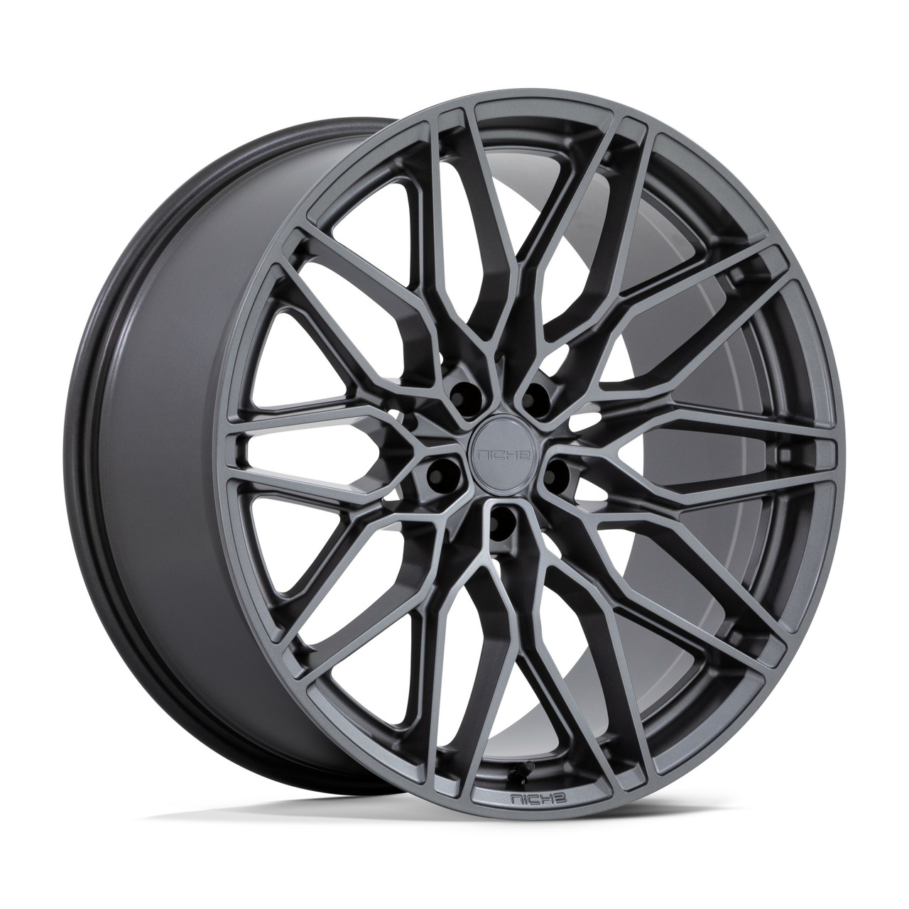 20" Niche 1PC NC277 Calabria 5 Matte Gunmetal 20x10.5 Wheel 5x4.5 40mm  Rim