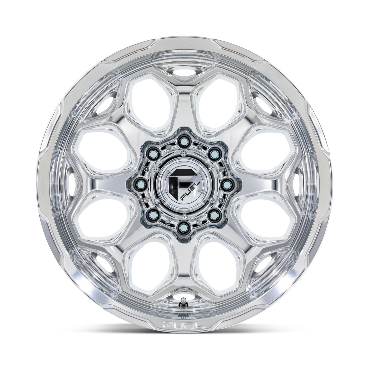 22" Fuel 1PC FC862 Scepter Polished Milled 22x12 Wheel 8x180 -40mm For Chevy GMC