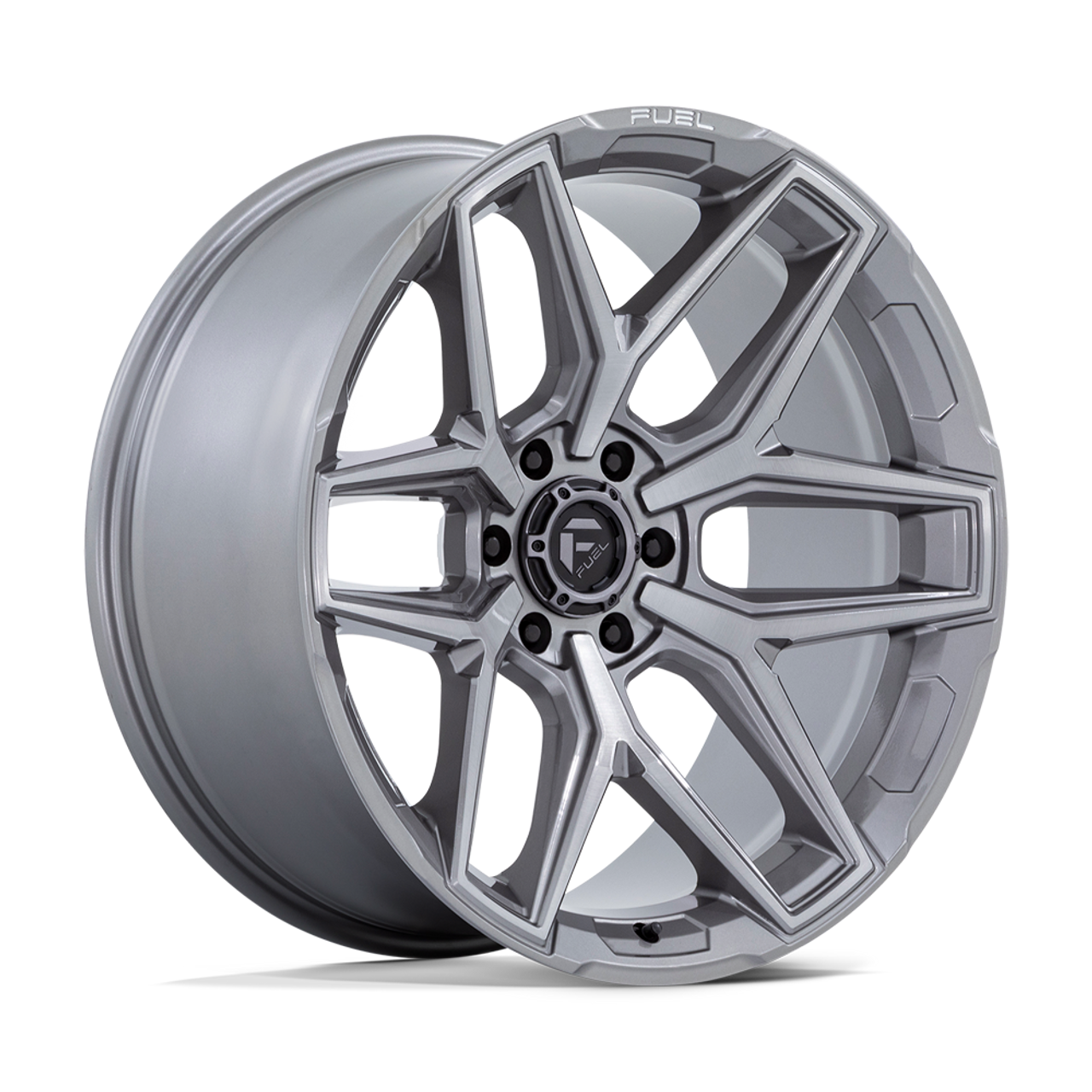 20" Fuel 1PC Flux Platinum 20x10 Wheel 8x6.5 -18mm Lifted For Chevy GMC Ram Ford