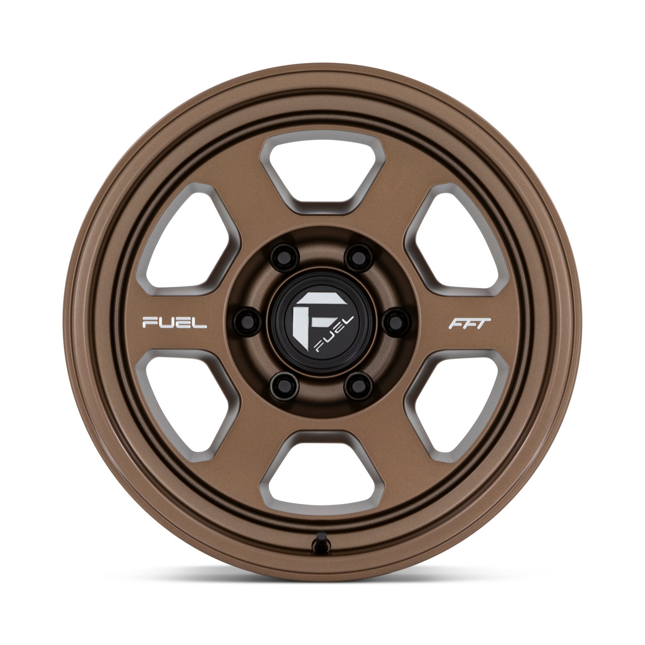 18" Fuel FC860 Hype 18x8.5 6x5.5 -10mm Matte Bronze Wheel Lifted Truck SUV Rim