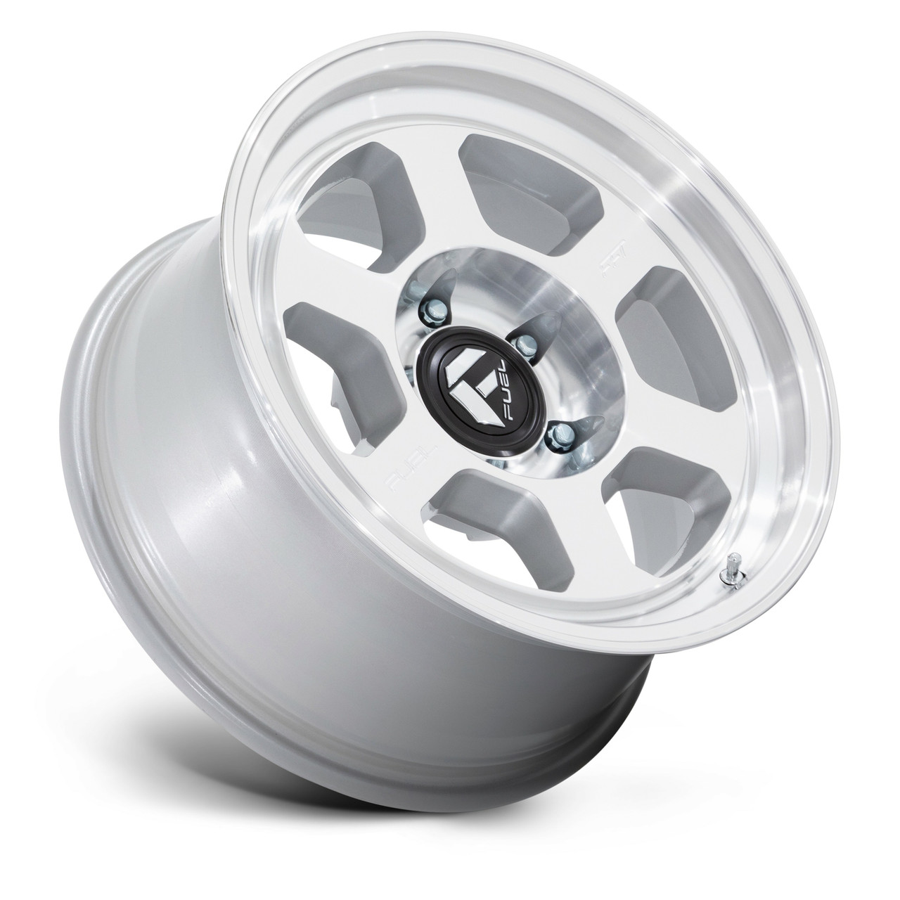Set 4 17" Fuel FC860 Hype 17x8.5 6x5.5 -10mm Machined Wheels Lifted Truck Rims
