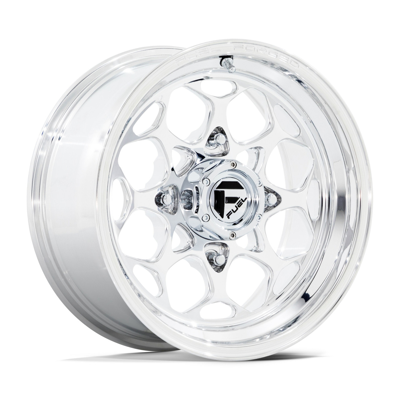 Set 4 15" Fuel UTV FV400 Scepter UTV Polished 15x7 Wheels 4x137 10mm Rims