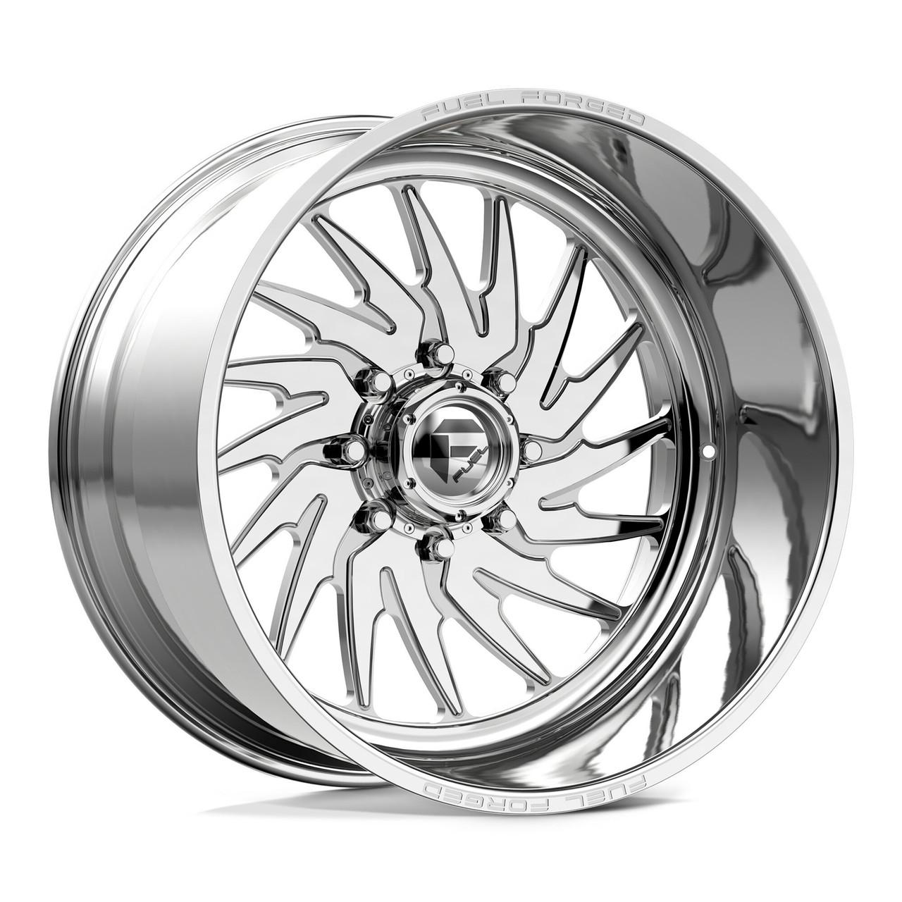22x12.0 Polished Fuel 1PC Wheel FFJFF110RF23-1-34 | A2i Wheel and Tire