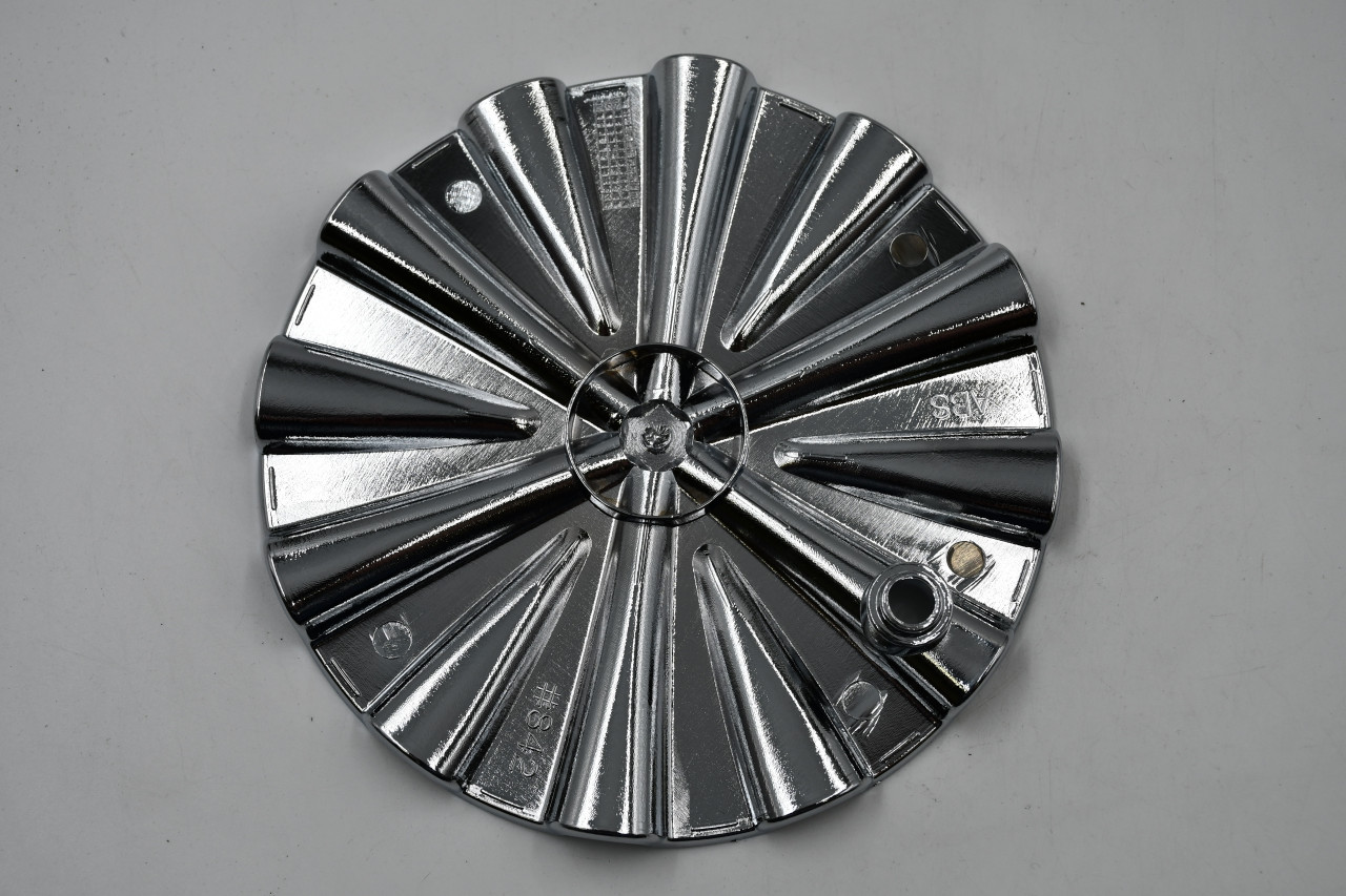 Blank Chrome Wheel Center Cap Hub Cap #842 6.875" No logo Bolt on