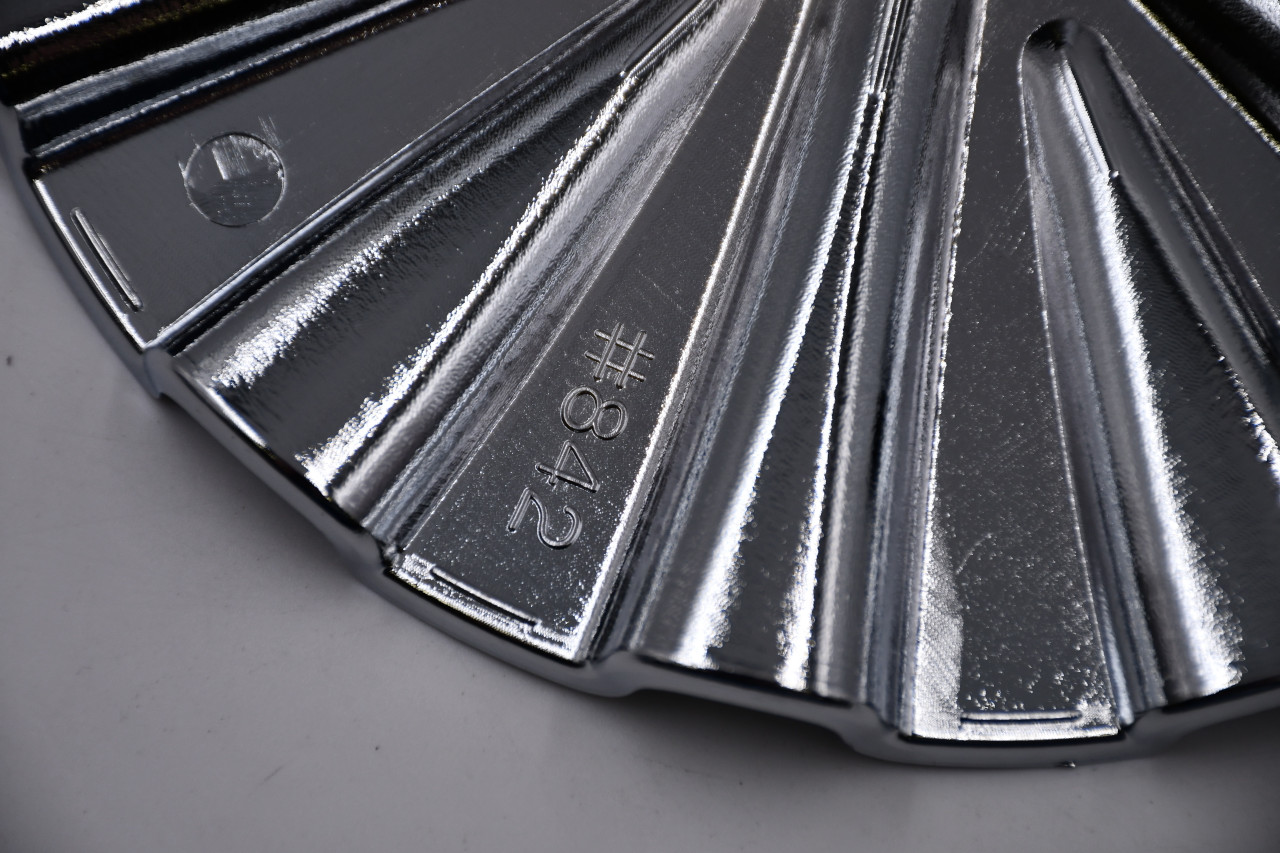 Blank Chrome Wheel Center Cap Hub Cap #842 6.875" No logo Bolt on