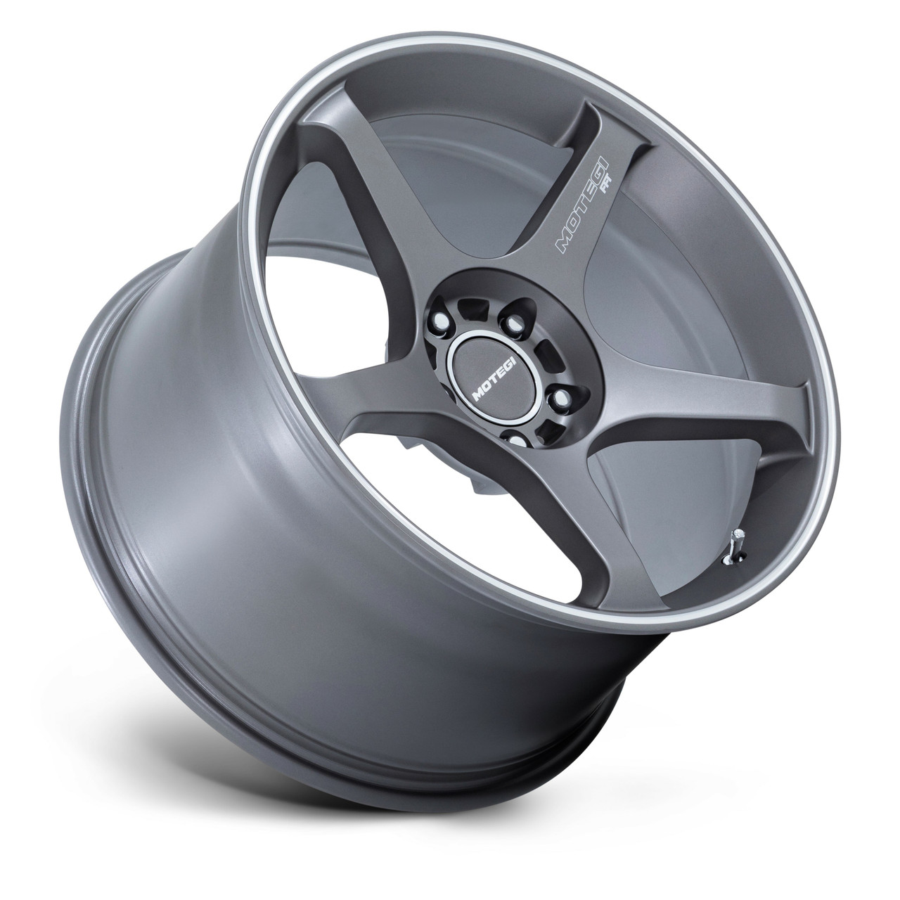 17" Motegi MR159 Battle V Gunzilla Machined Lip Stripe 17x8.5 Wheel 5x4.5 35mm