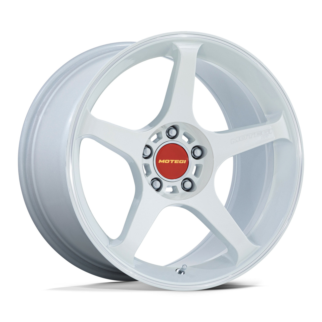 18" Motegi MR159 Battle V Matsuri White Pearl Machined Lip 18x8.5 5x4.5 22mm Rim